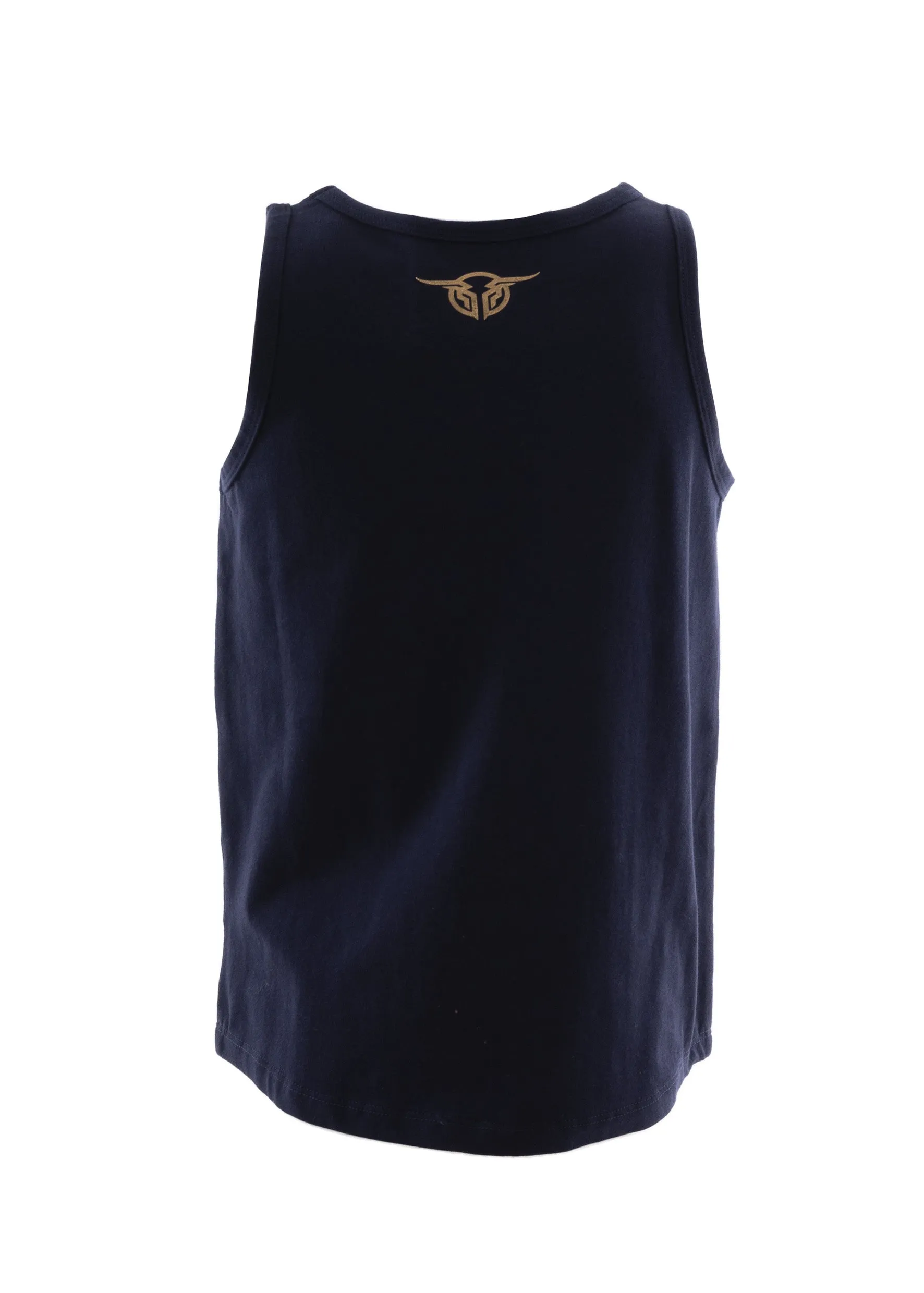 Bullzye Girls Bloom Singlet - Navy - B2S5500213