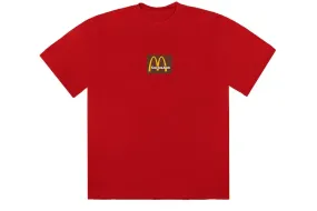 Cactus Jack Travis Scott McDonald's Sesame Inverse Tee III Red (Size M)