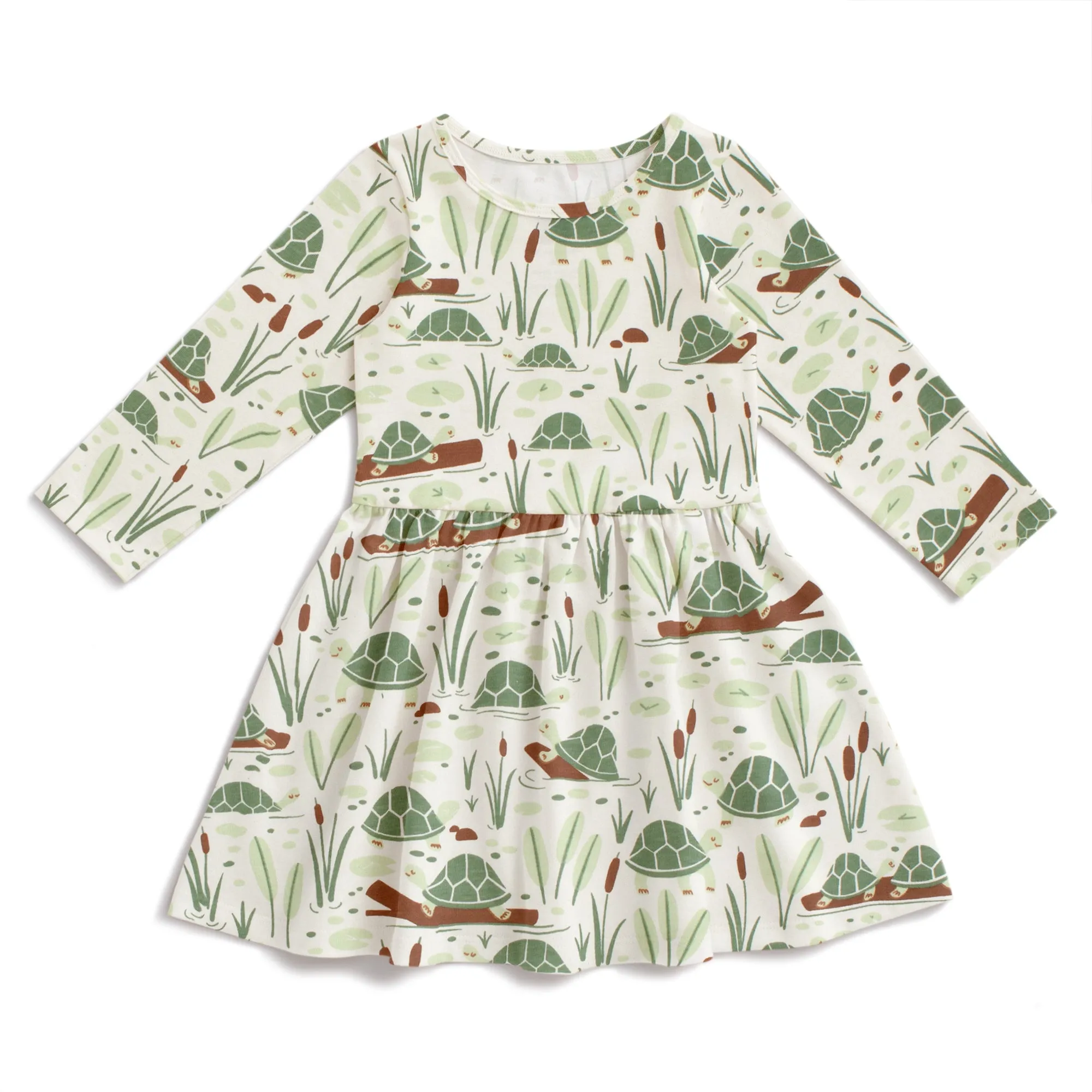 Calgary Dress - Turtles Green