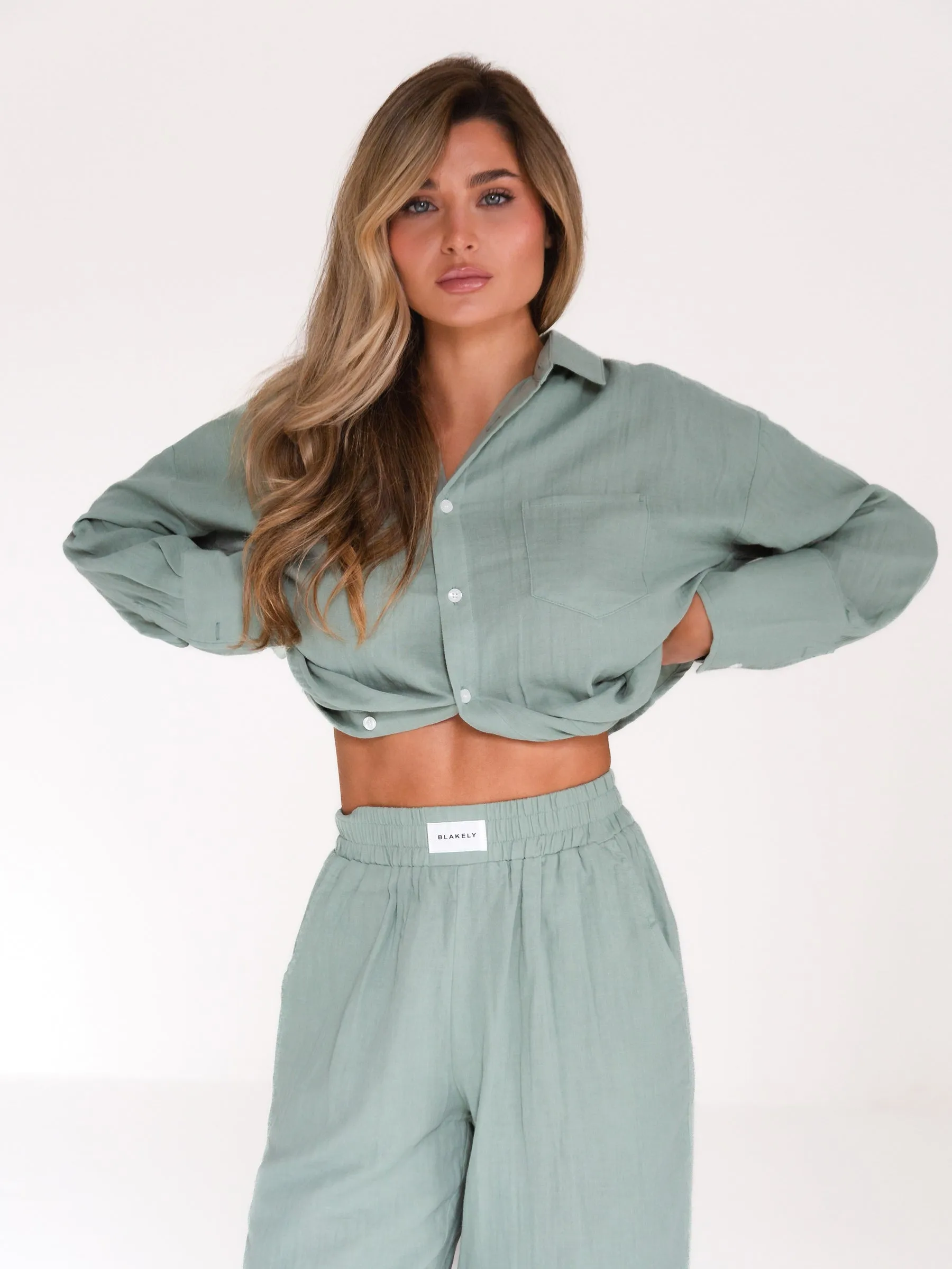 Camilla Shirt - Sage Green