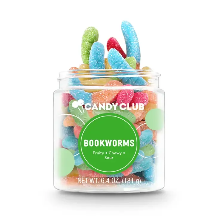 Candy Club - Bookworms Mini Candy Gummy Worms