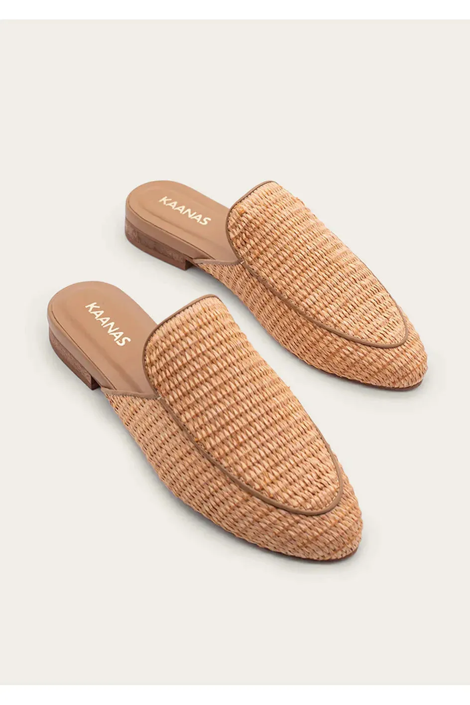 Caramel Jaspe Basket Weave Mule