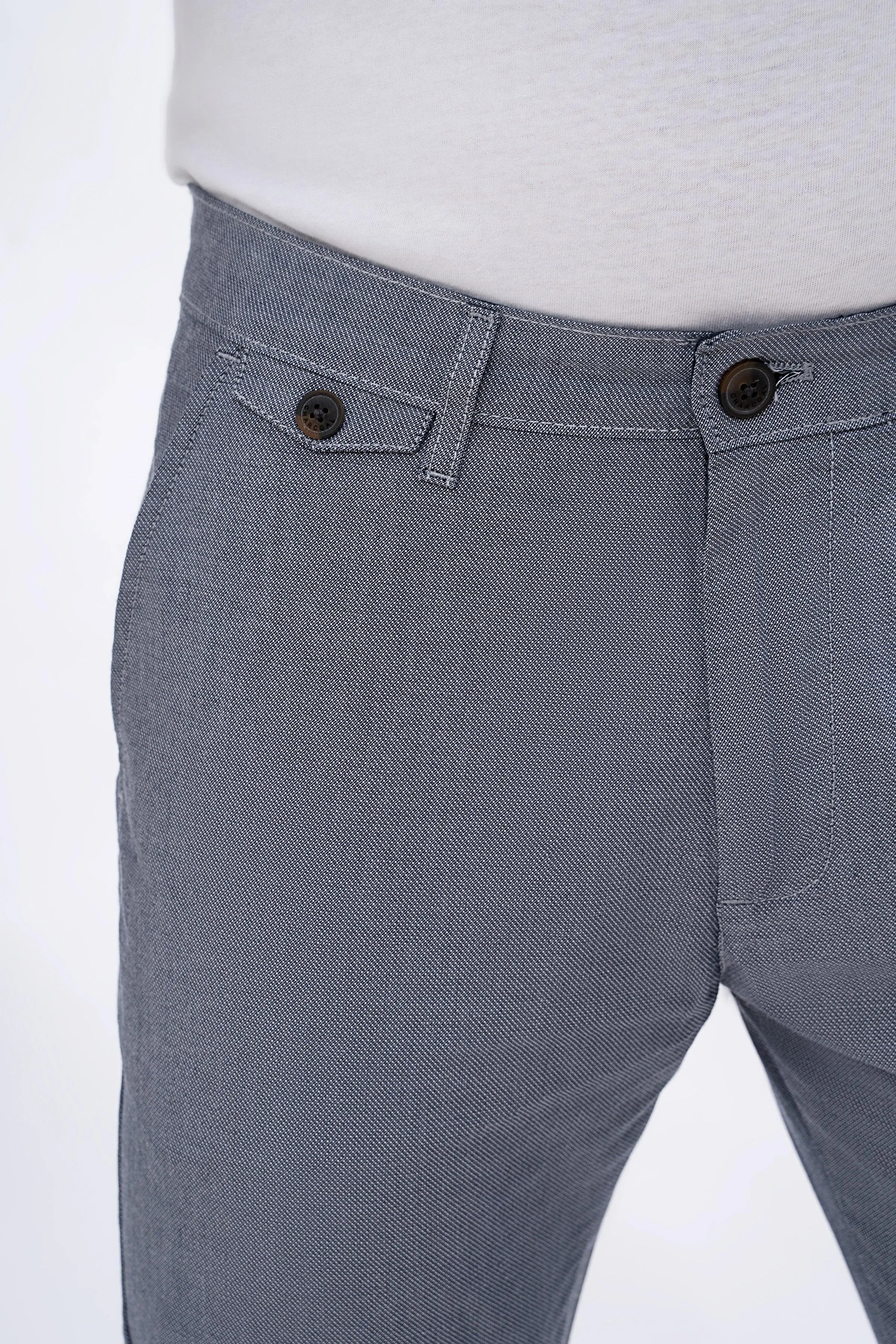 CASUAL PANT CROSS POCKET BLUE GREY