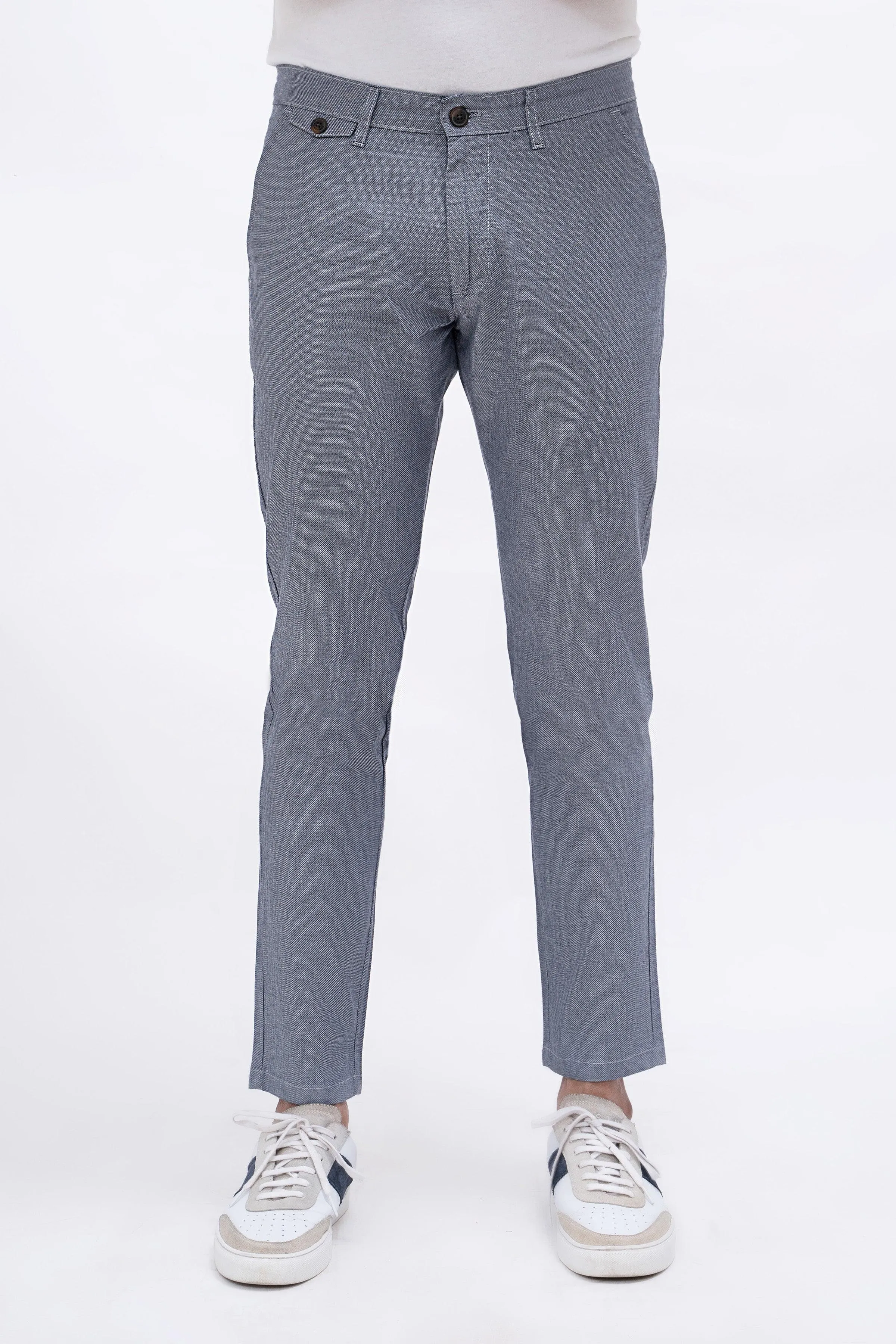 CASUAL PANT CROSS POCKET BLUE GREY