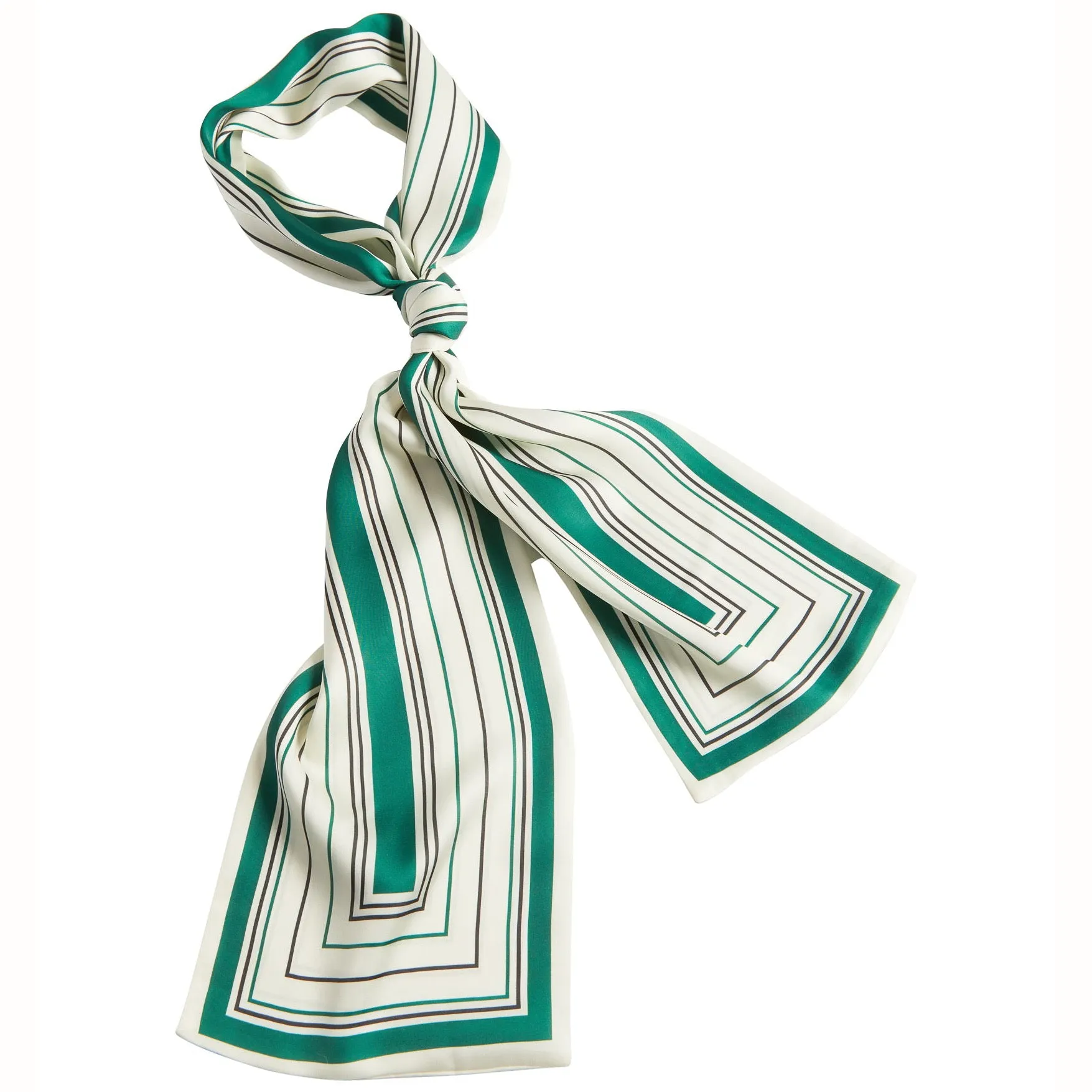 Chalk -  Isla Stripe Scarf Green