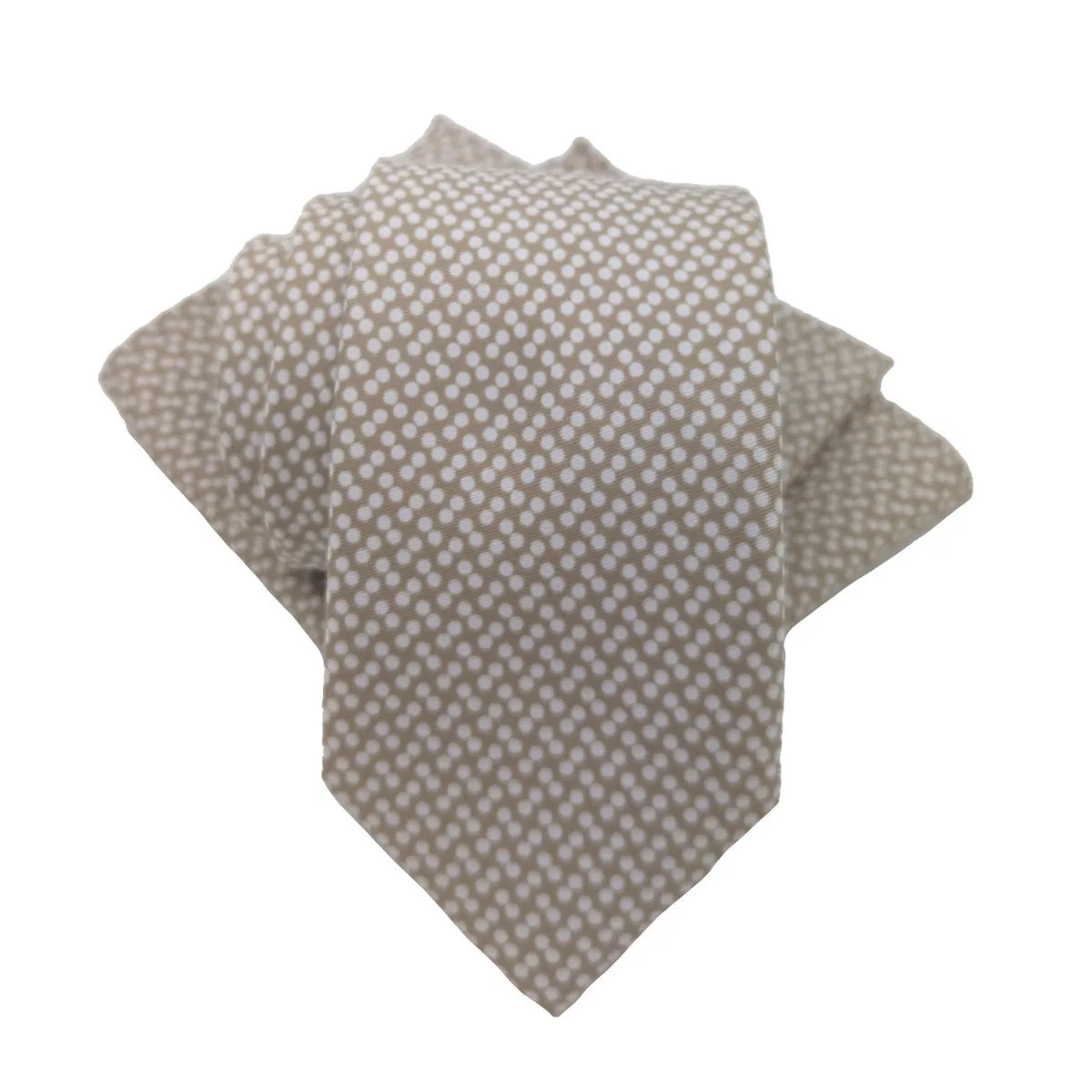 Champagne Dotty Pocket Square