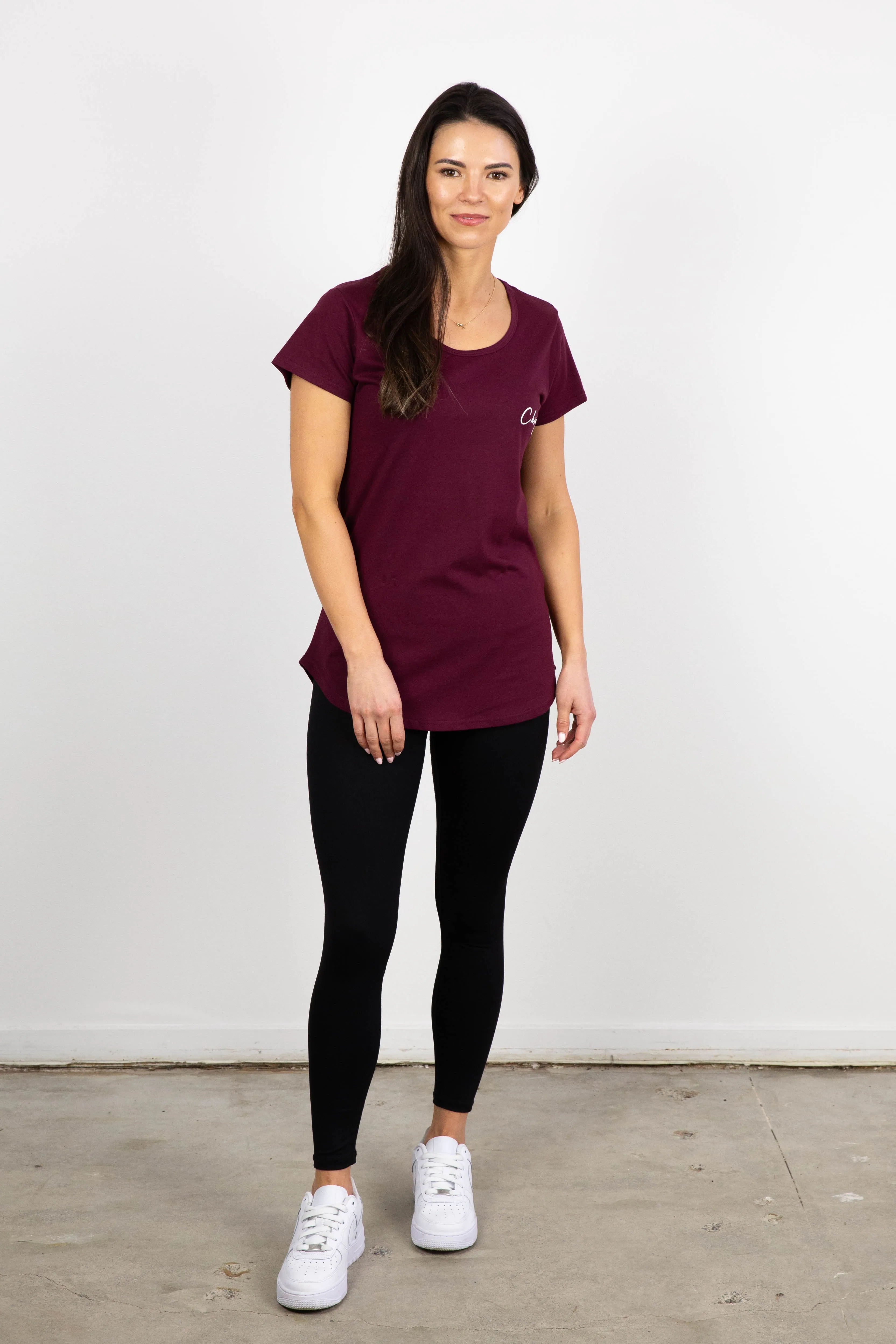 CHINGA  T-SHIRT BURGUNDY