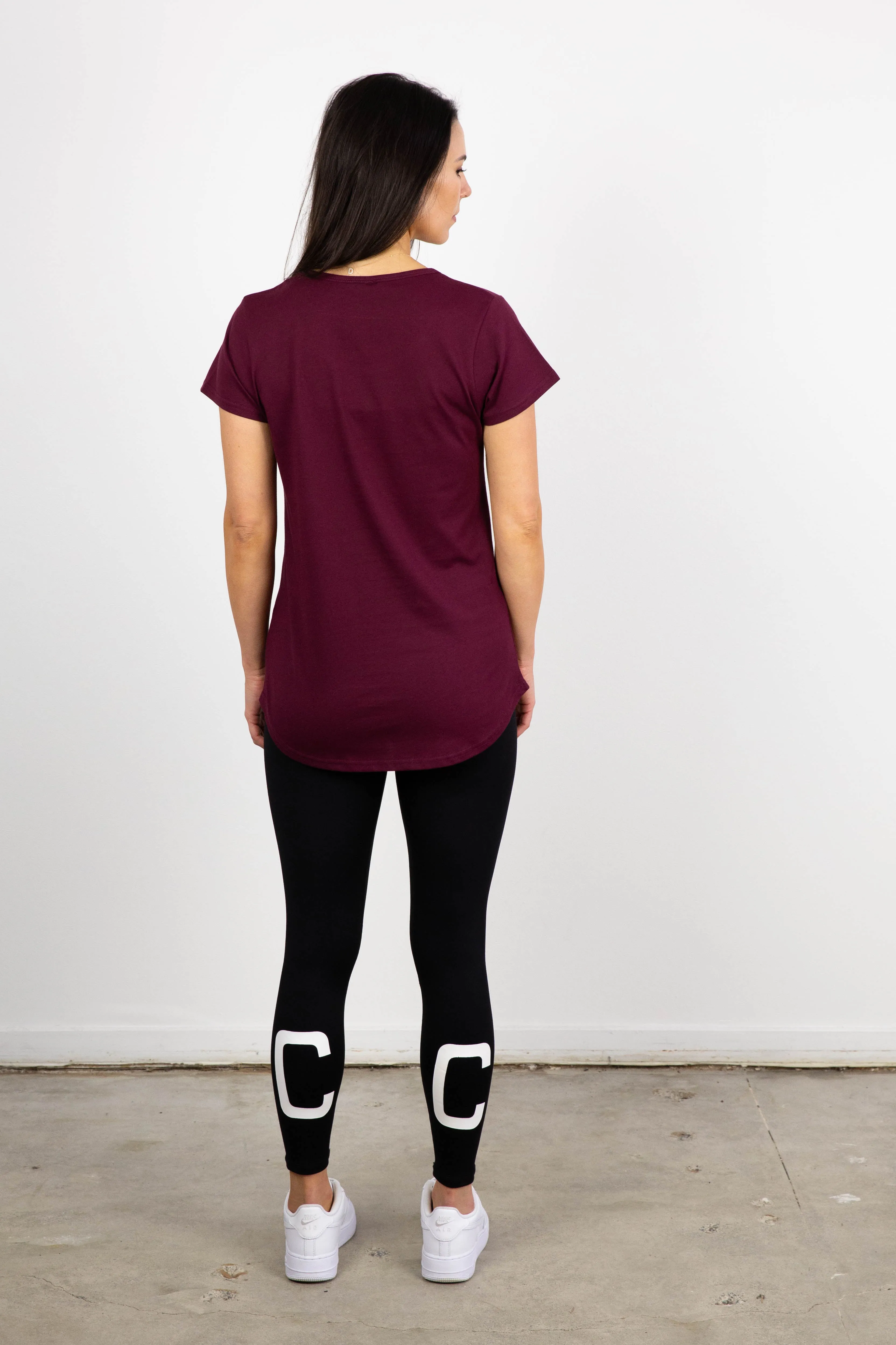 CHINGA  T-SHIRT BURGUNDY