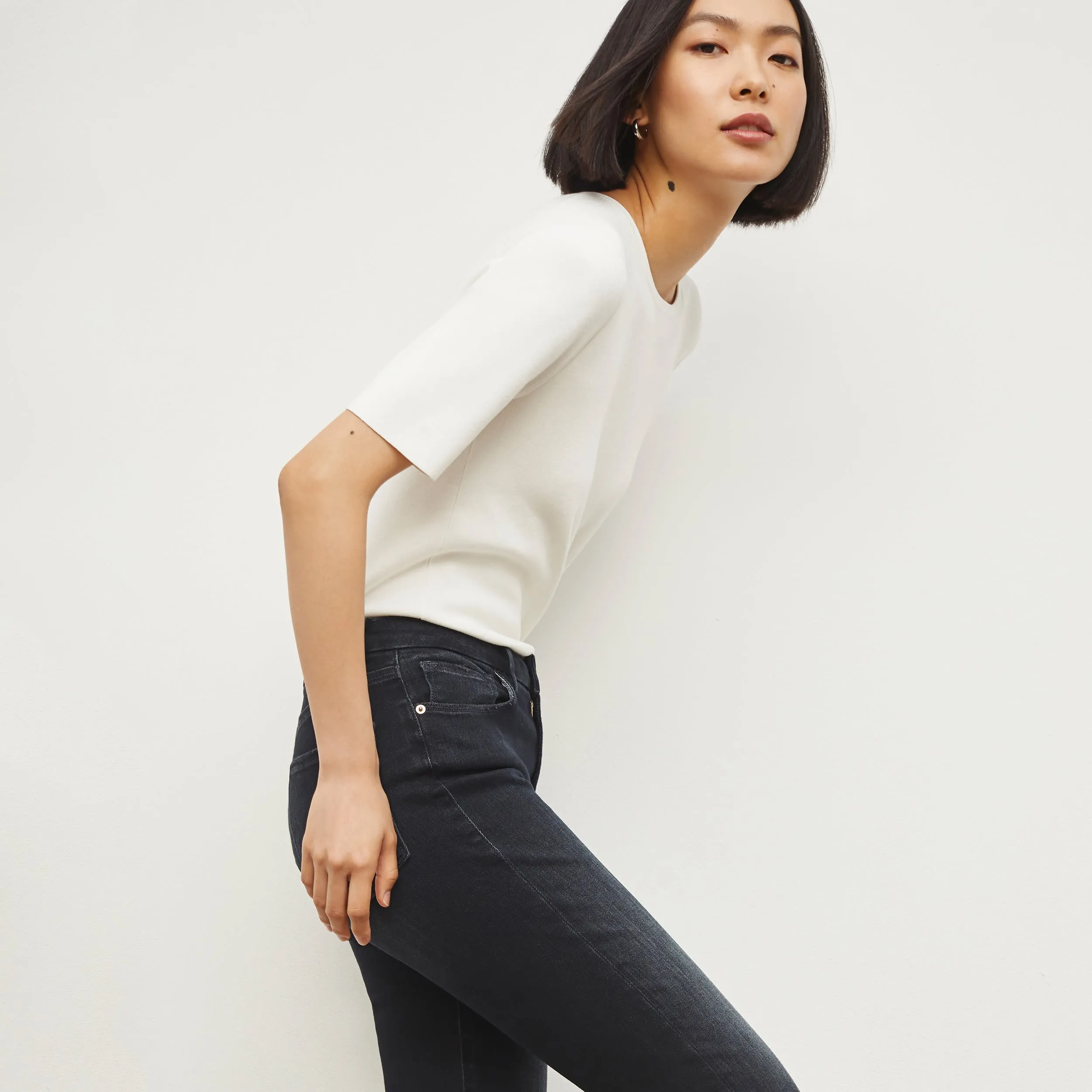 Choe Top - Eco 365Knit :: Ivory