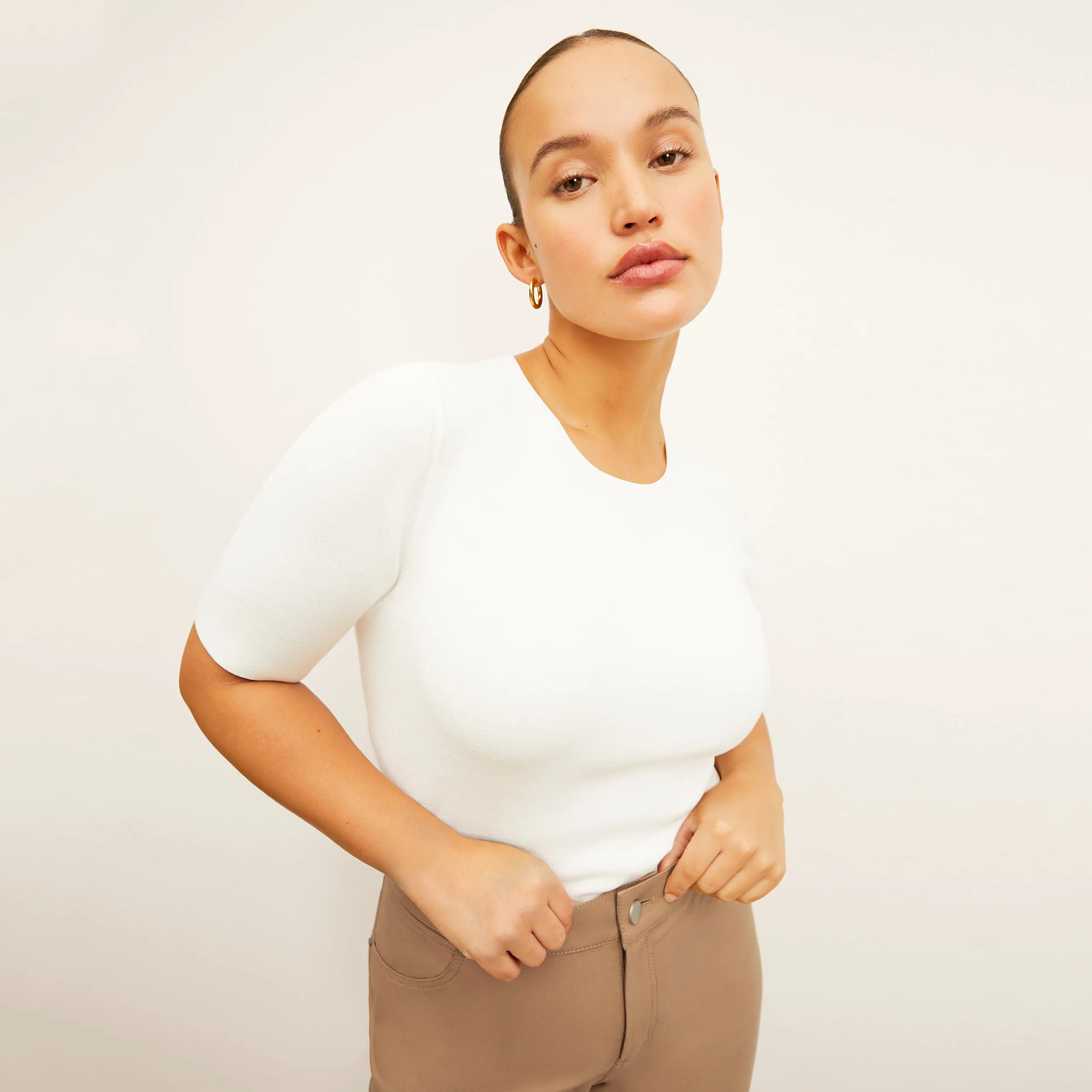 Choe Top - Eco 365Knit :: Ivory