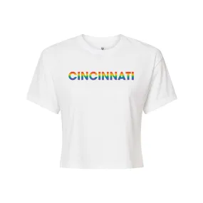 Cincinnati - Pride Front - Women's Boutique Crop