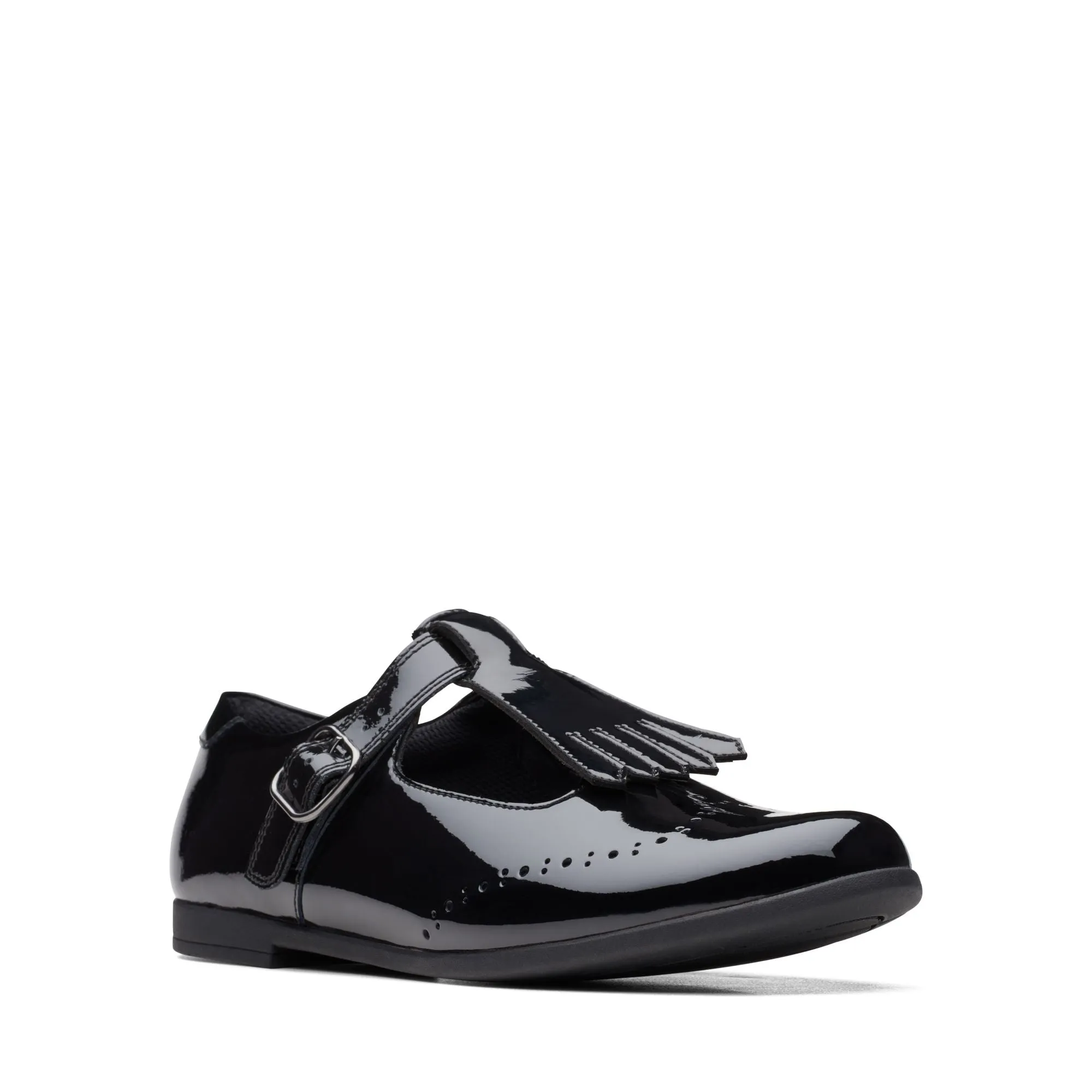 Clarks Scala Teen Youth Black Patent