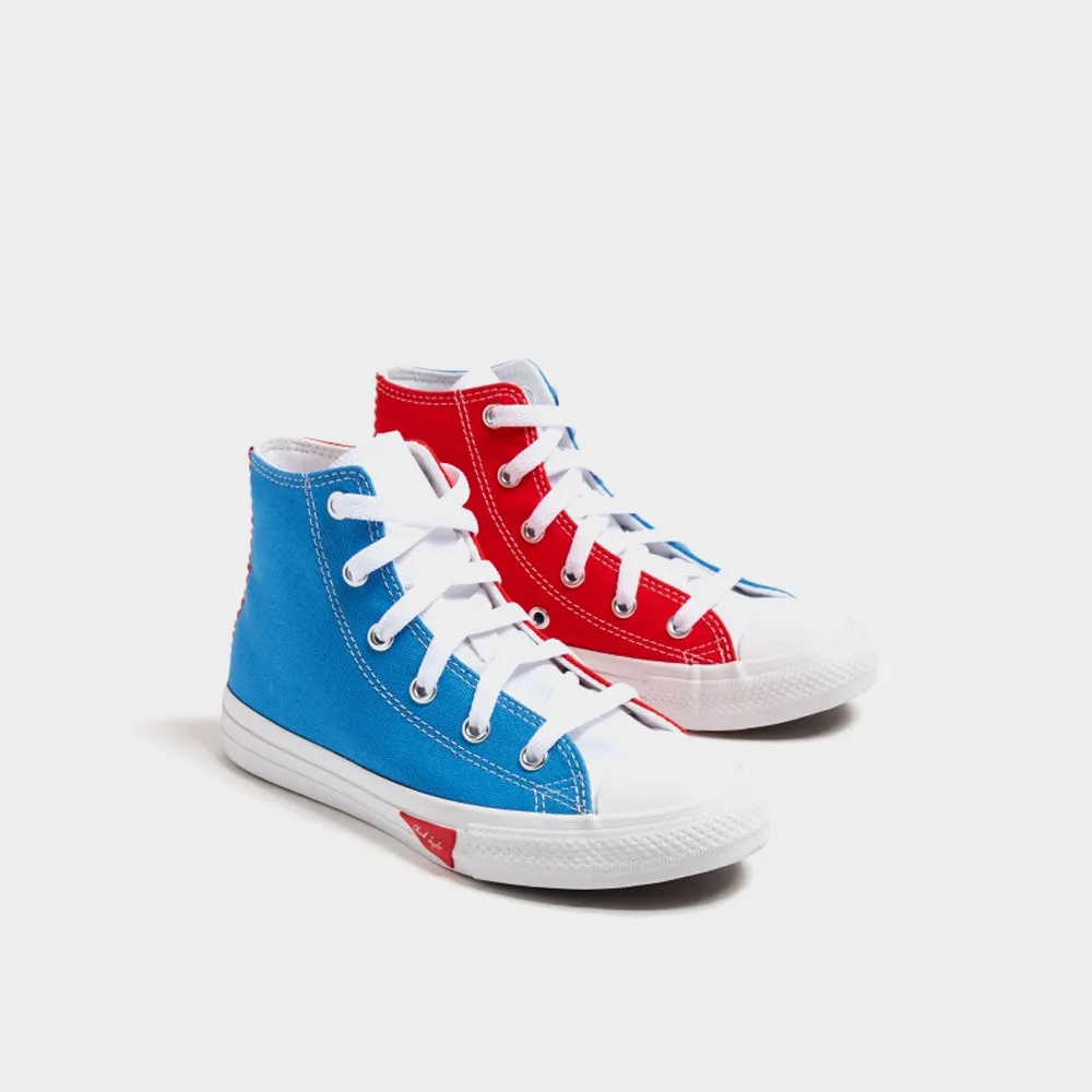 Converse Kids Chuck Taylor All Star Retro TrI-Panel Sneaker Blue/Multi _ 181060 _ Blue