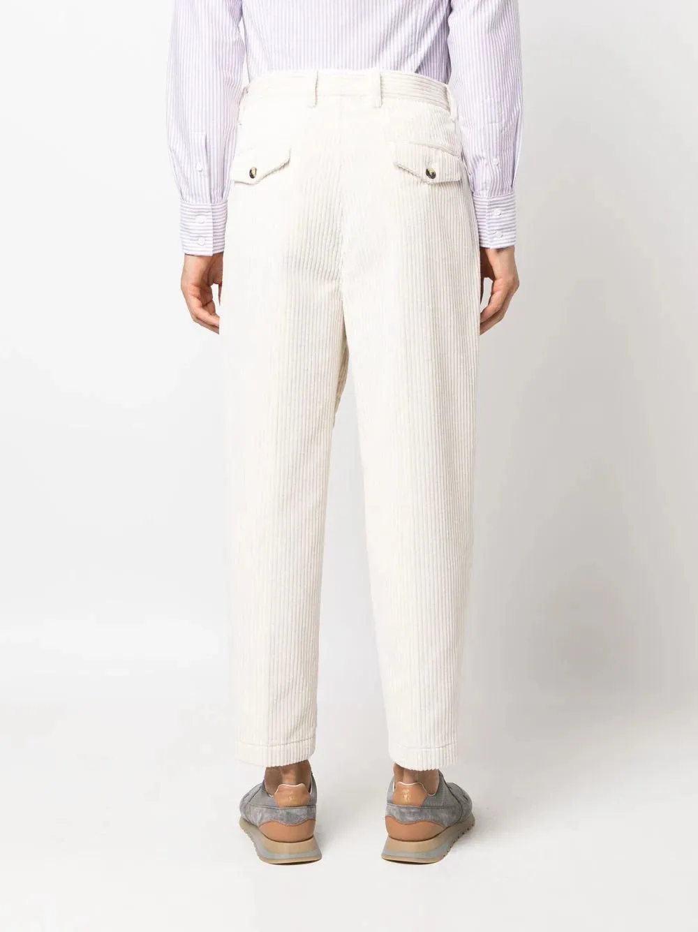 Corduroy Tapered Cotton Trousers