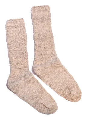 Crew Socks • Slouchy Garabou Organic Cotton Rib