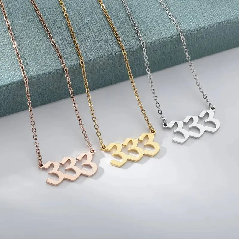 Dainty Angel Number Necklace