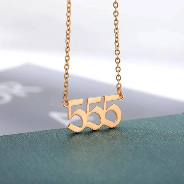 Dainty Angel Number Necklace