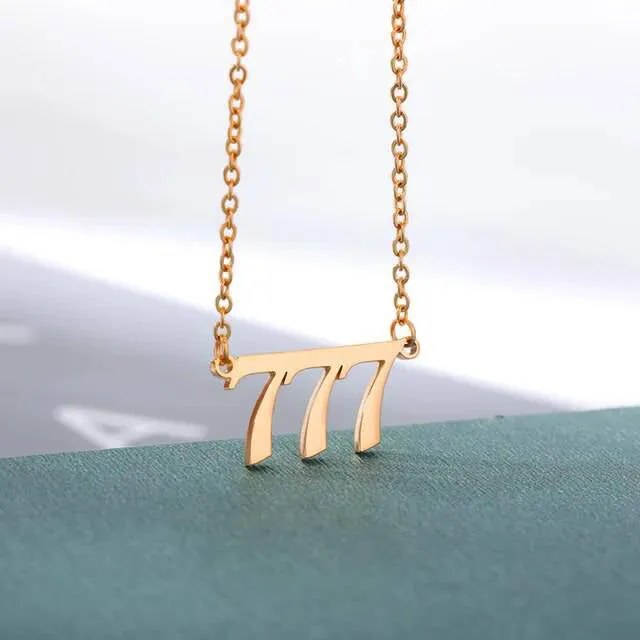 Dainty Angel Number Necklace