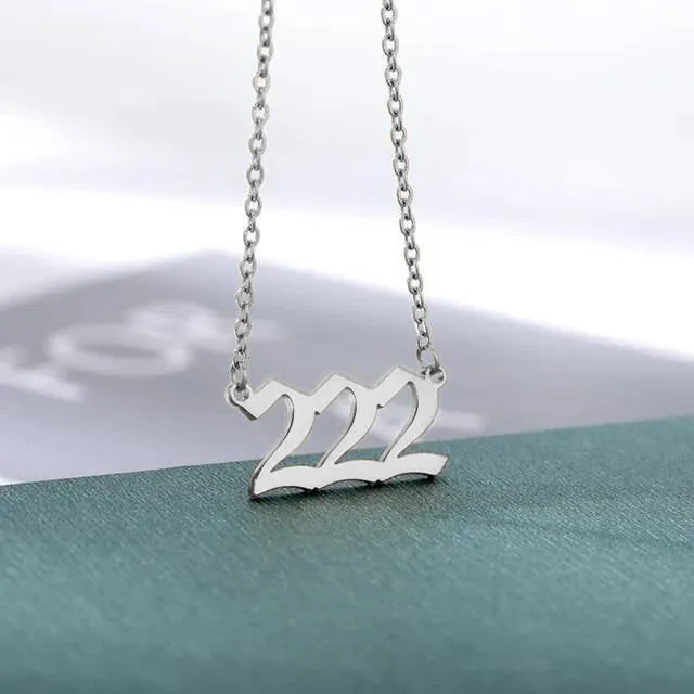 Dainty Angel Number Necklace