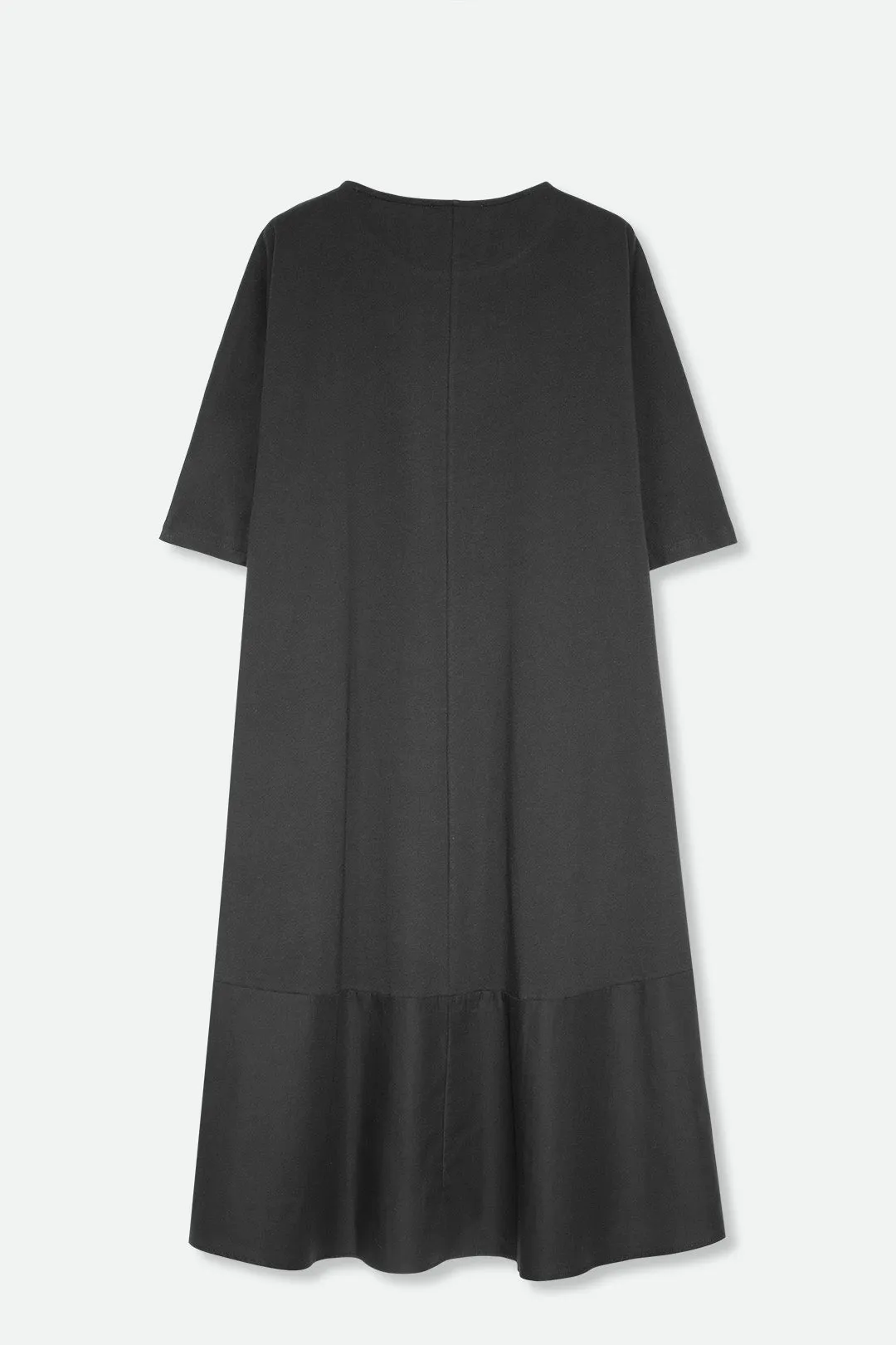 DAVINA MAXI DRESS IN ITALIAN JERSEY AND POPLIN COTTON