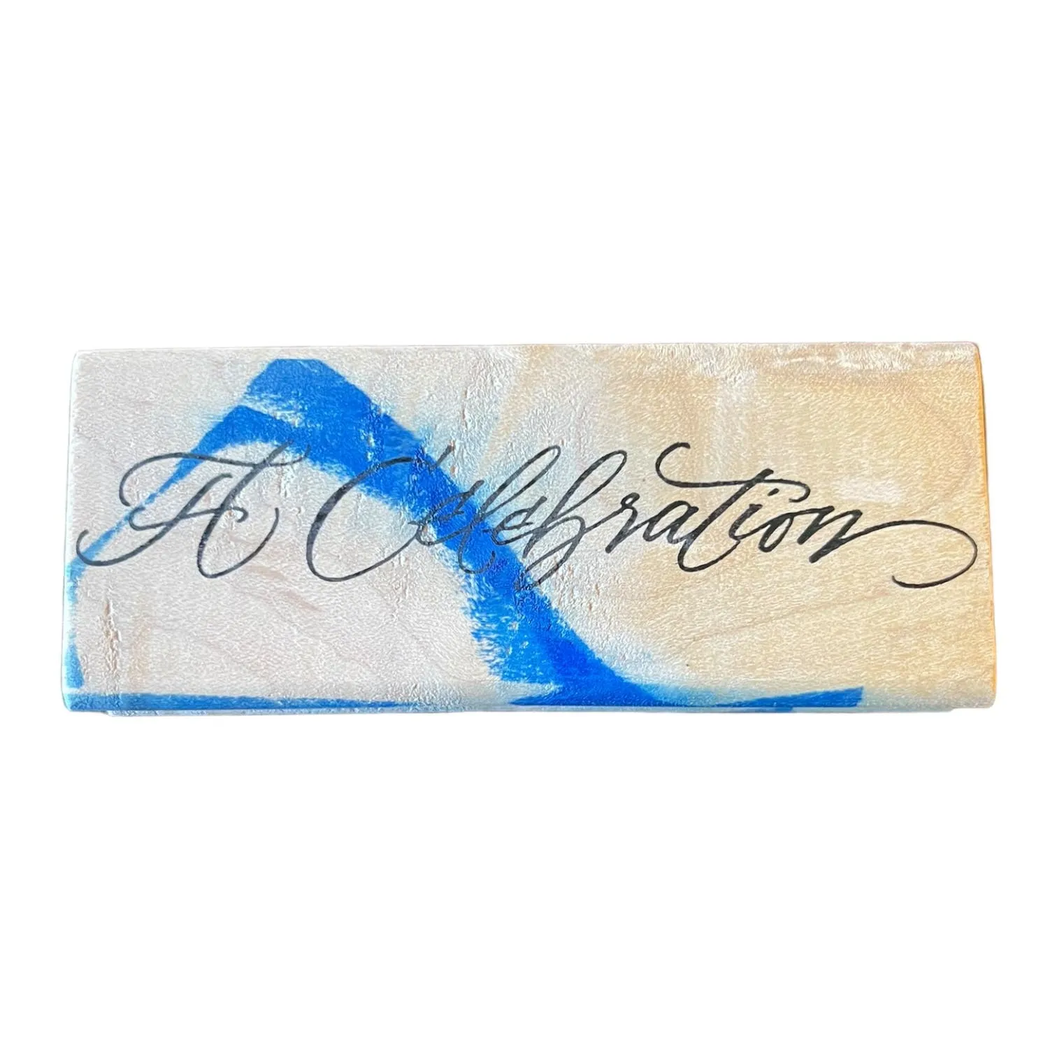 Denami Design Wood Mount Rubber Stamp A Celebration 2005