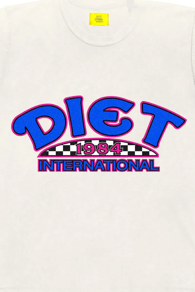 Diet Starts Monday Diet INTL Tee (Antique White/Blue)