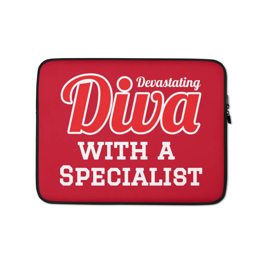 Diva with a Specialist Laptop Sleeve