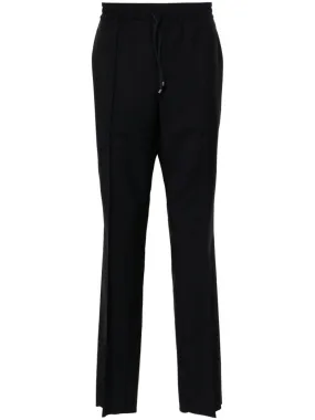 DRAWSTRING-WAIST TAPERED TROUSERS