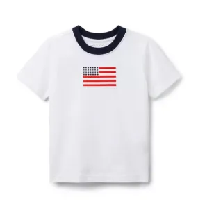 Embroidered Flag Tee