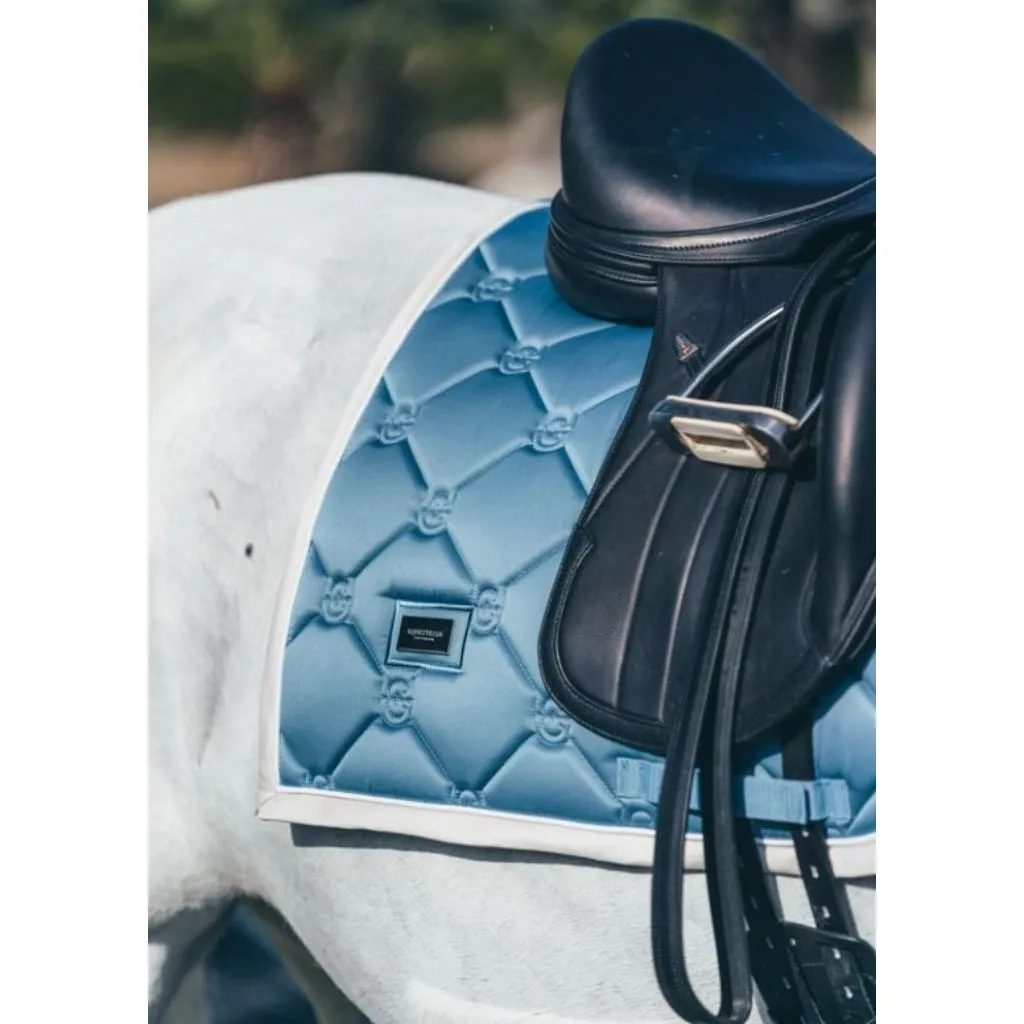 Equestrian Stockholm Dressage Saddle Pad Stone Blue