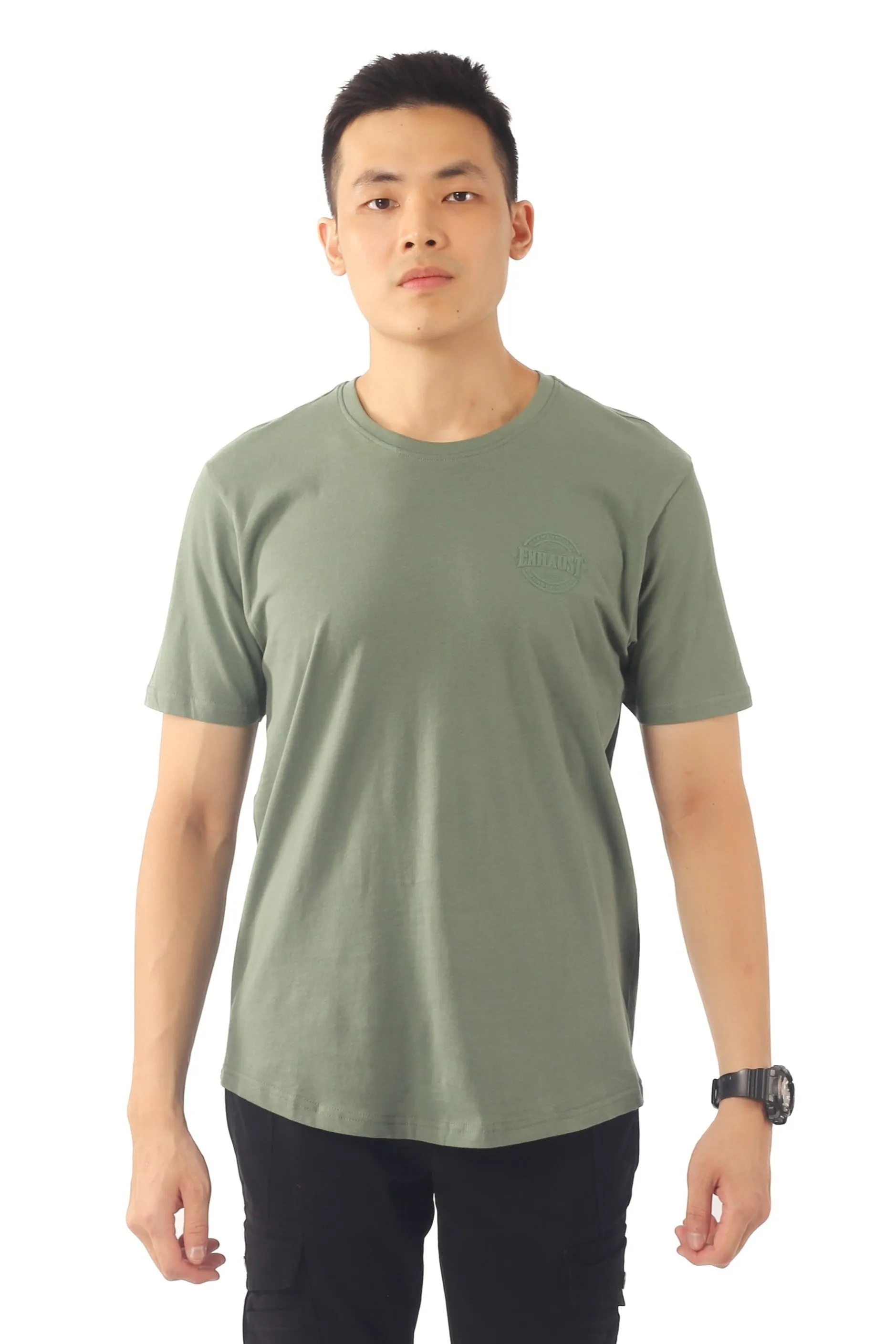 EXHAUST ROUND NECK T SHIRT [FREE CUT] 1612