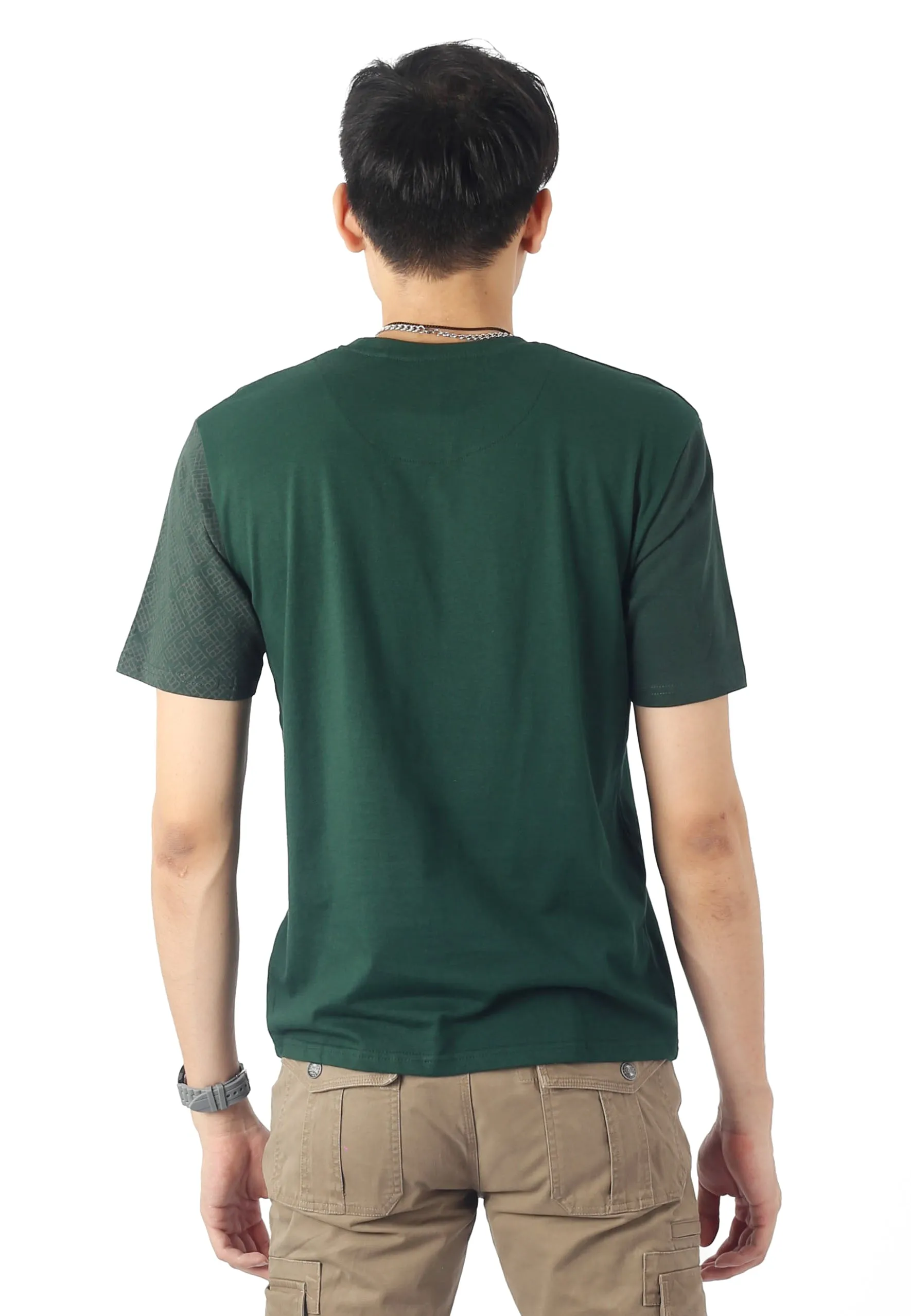 EXHAUST SHORT SLEEVE ROUND NECK T-SHIRT [FREE CUT] 1690