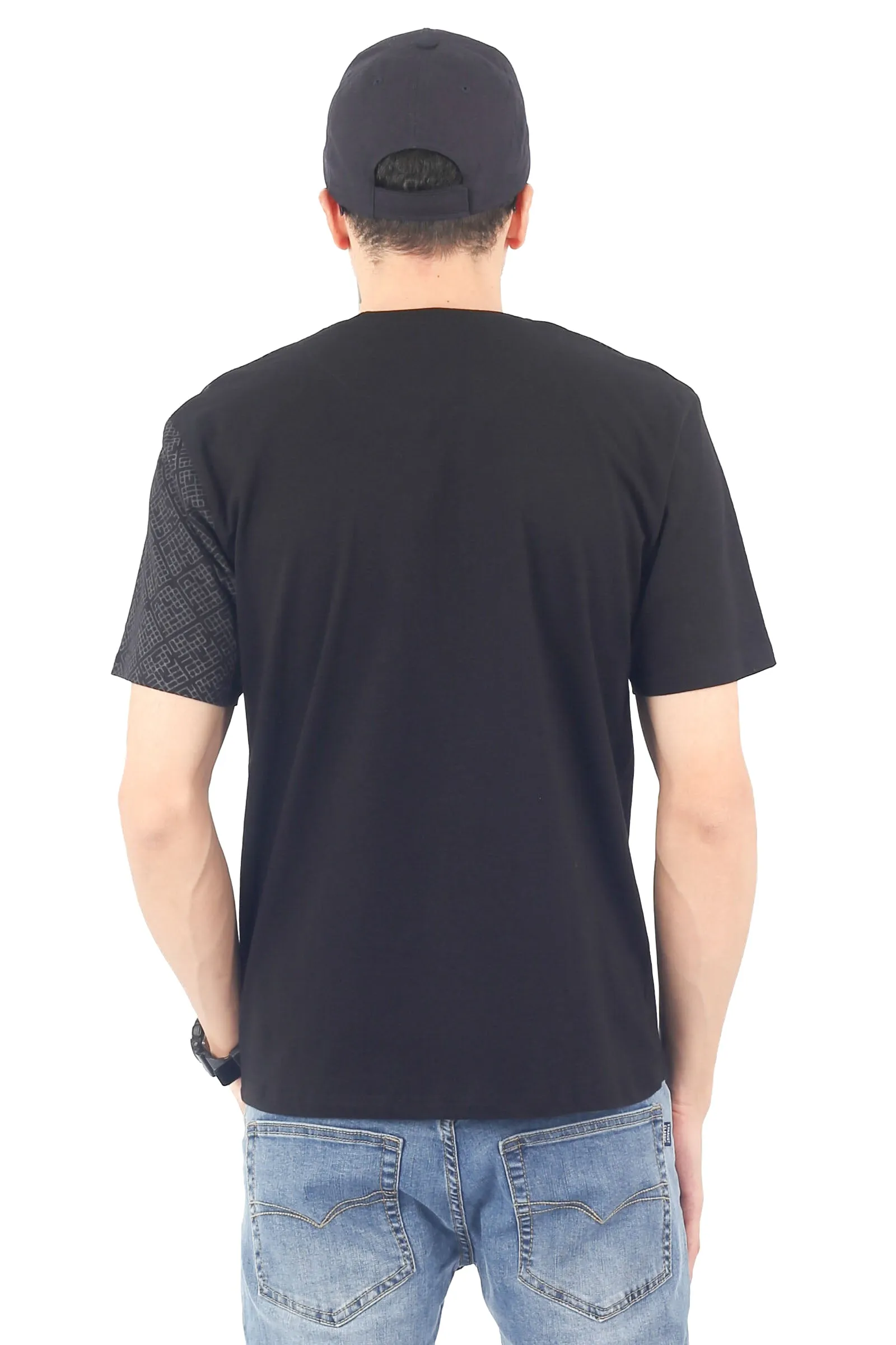 EXHAUST SHORT SLEEVE ROUND NECK T-SHIRT [FREE CUT] 1690