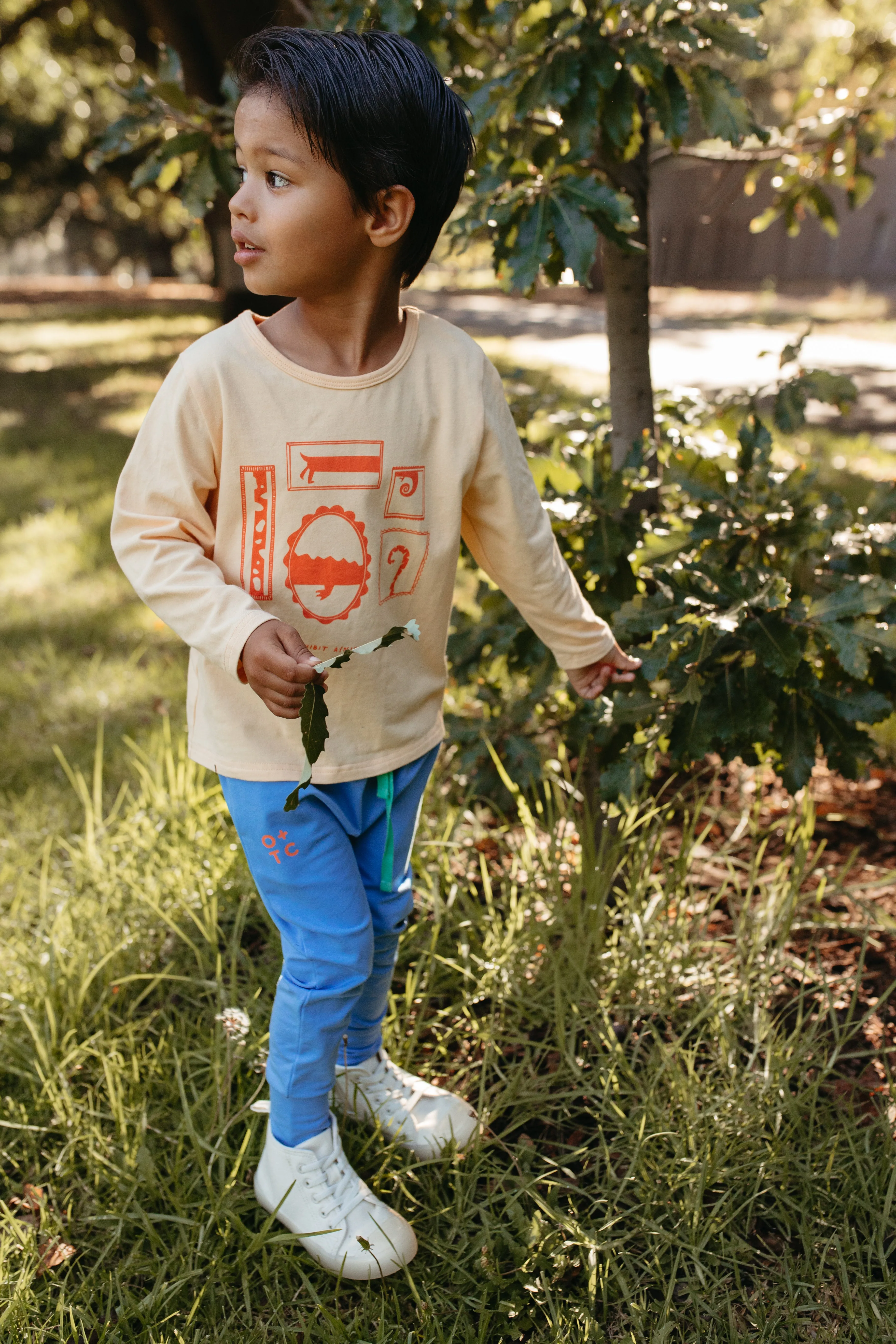 Exhibit A longsleeve Tee-Peach