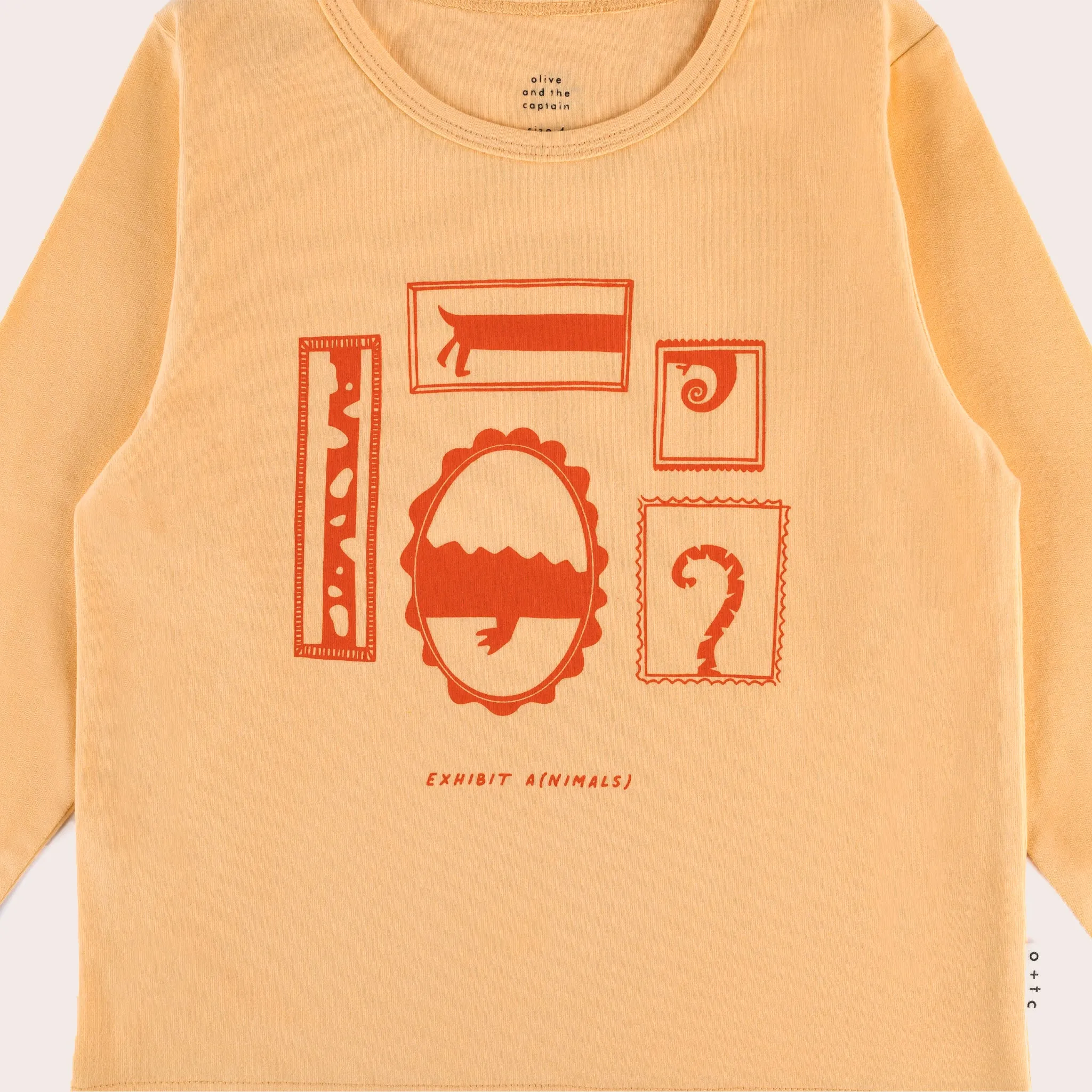 Exhibit A longsleeve Tee-Peach