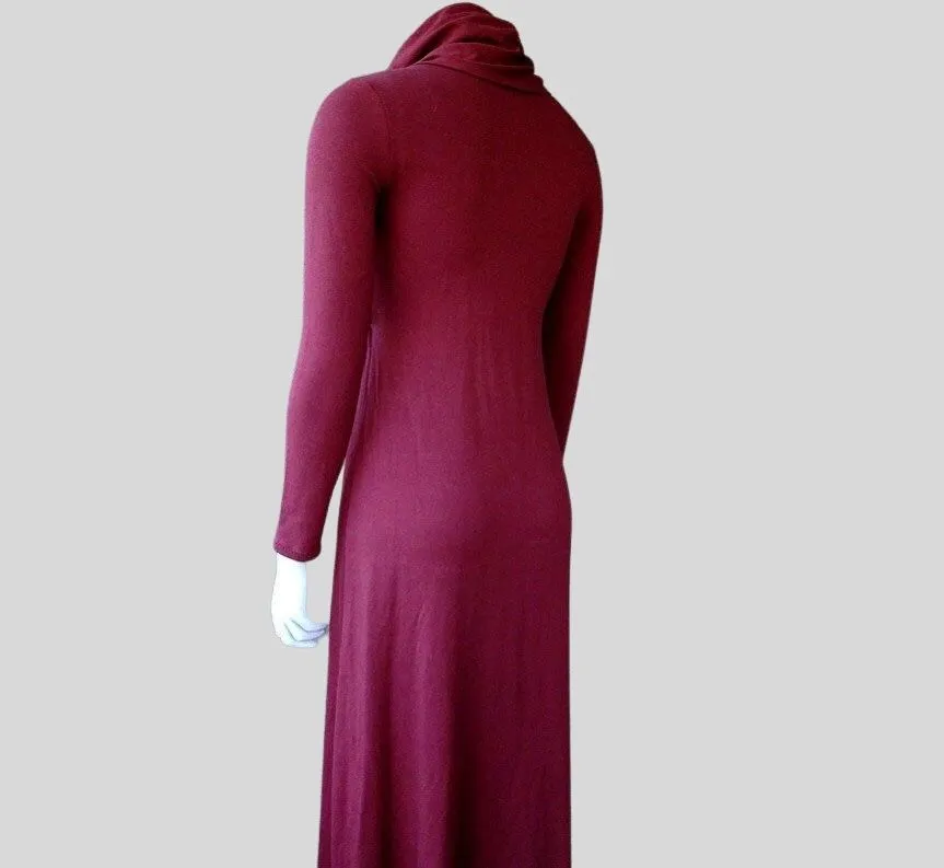 Extra long sweater dress organic cotton or wool