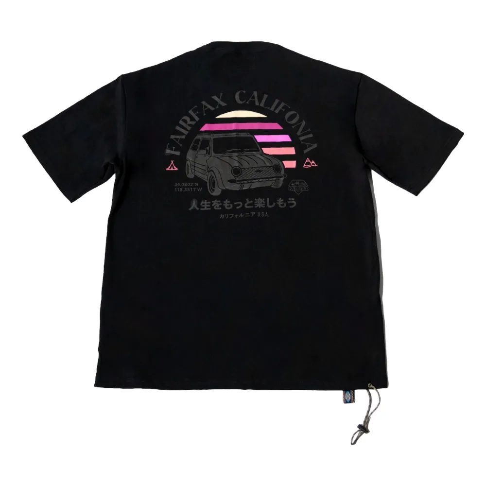 FAIRFAX CAR TEE-BLACK