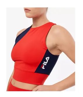 Fila Women's Millie Colorblocked Racerback Tank (Red/Navy, S)