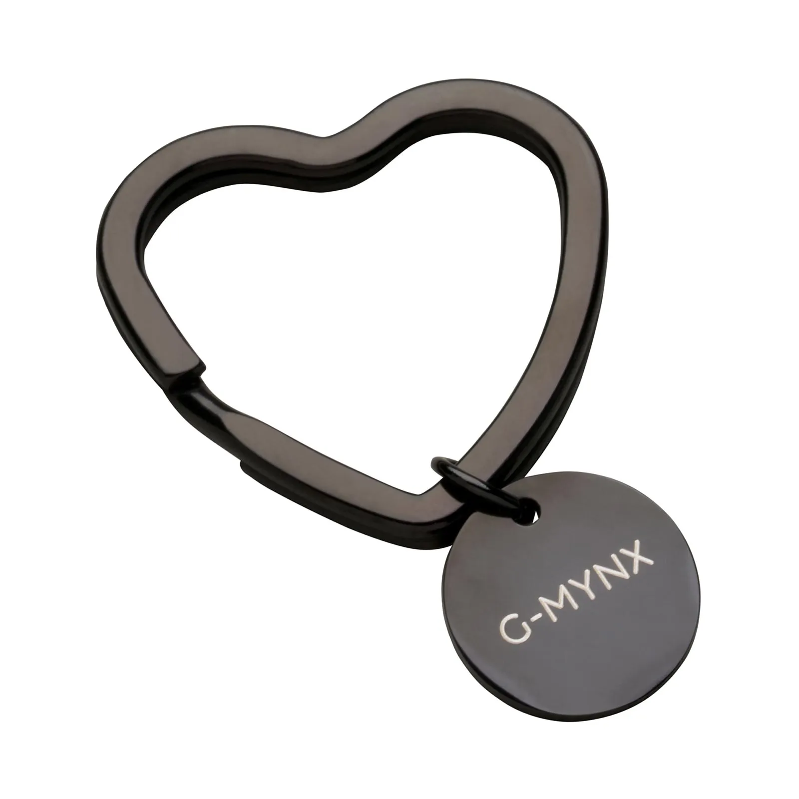 G-Mynx Love Heart Key Ring (Black)