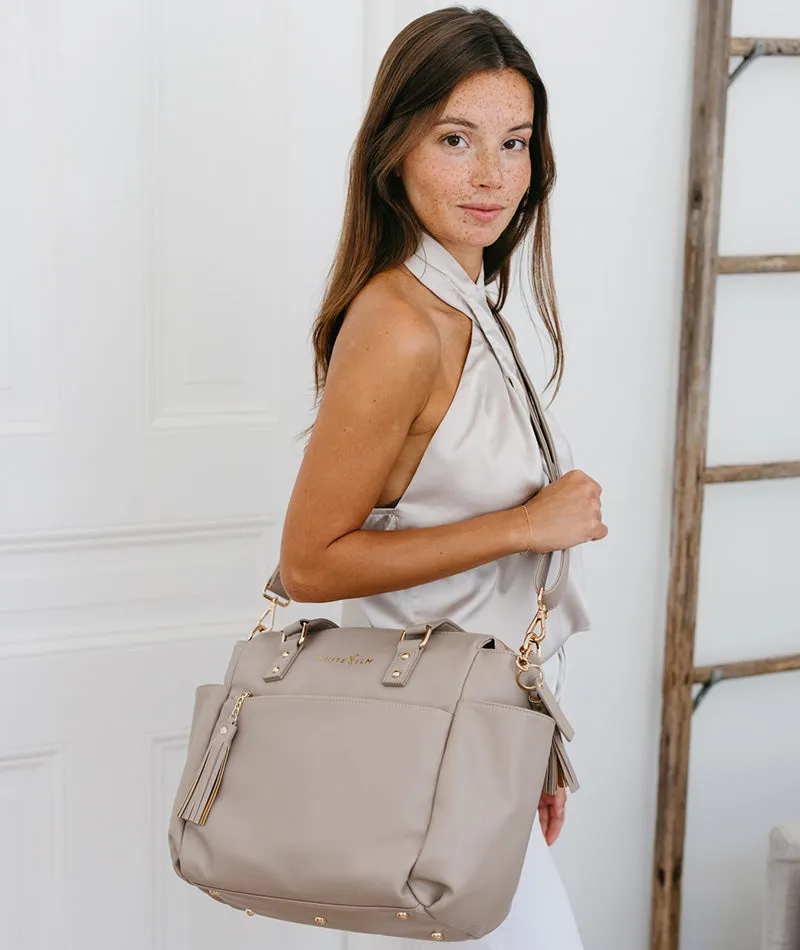 Gemini Mini Convertible Backpack - Taupe