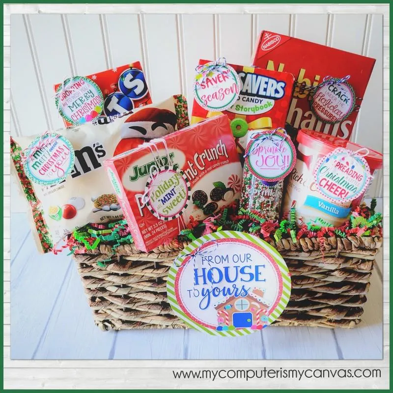 Gingerbread House Kit {Gift Basket Tag Set} PRINTABLE