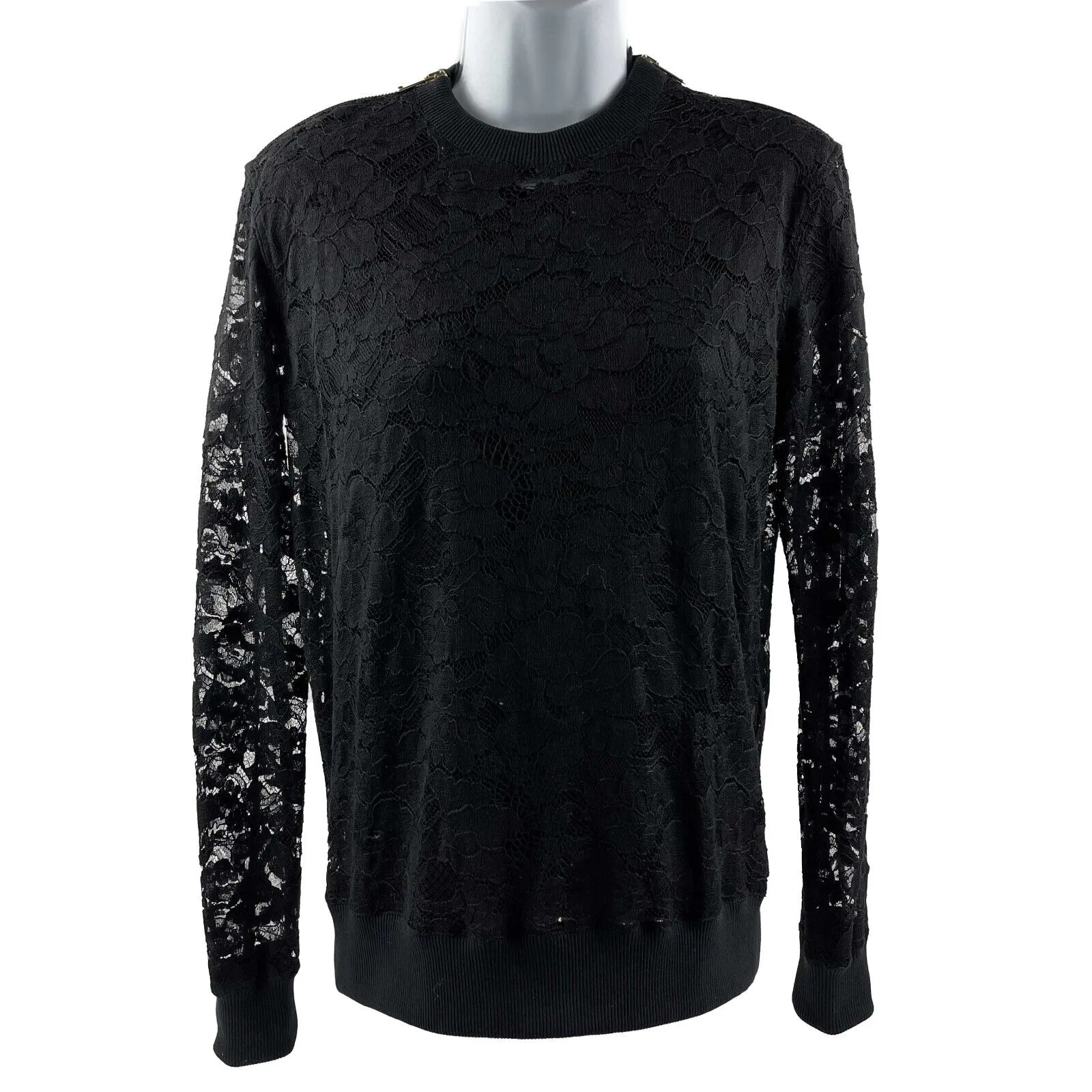 Givenchy - Pristine - Zipper Lace Long Sleeve - 36- US S - Top Shirt