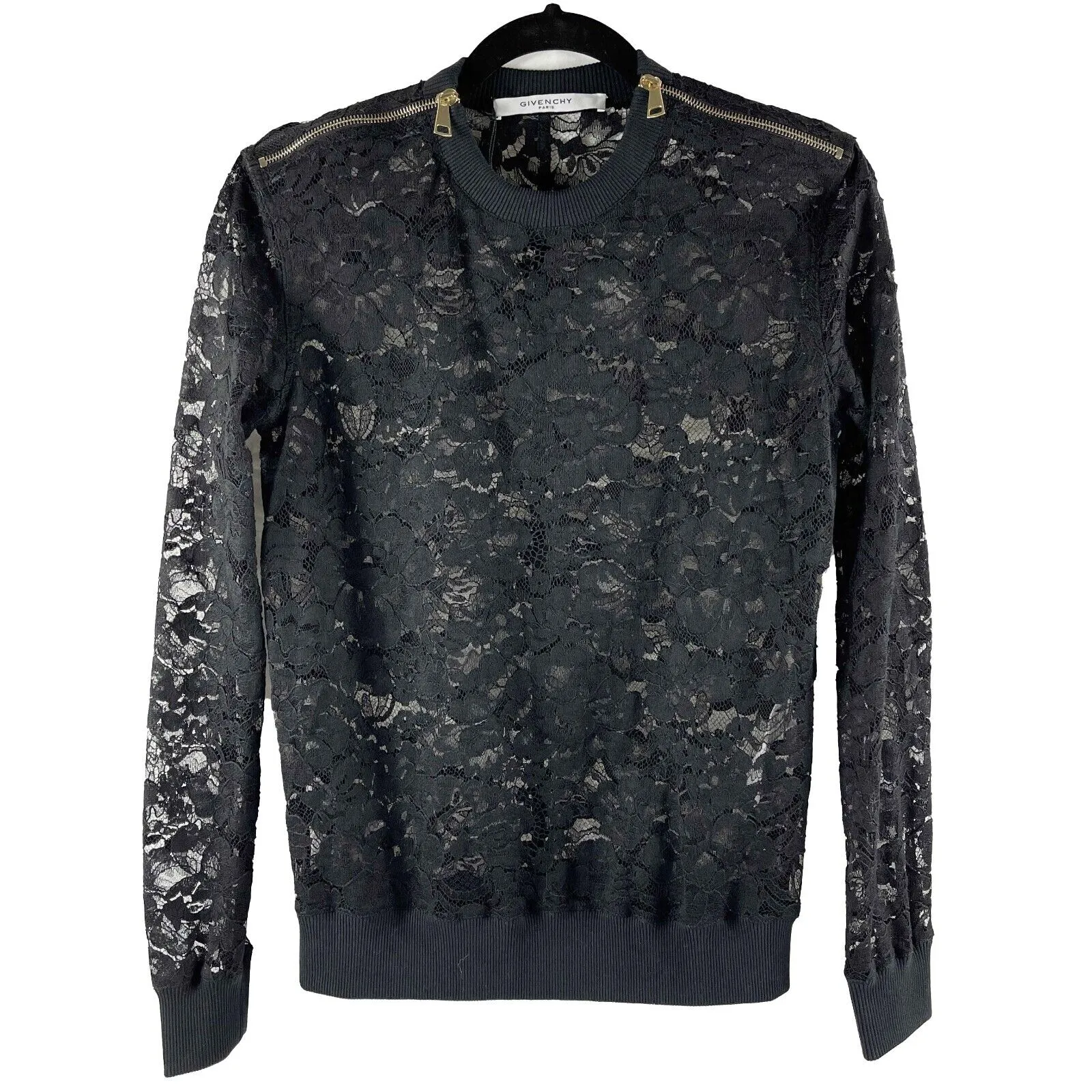 Givenchy - Pristine - Zipper Lace Long Sleeve - 36- US S - Top Shirt