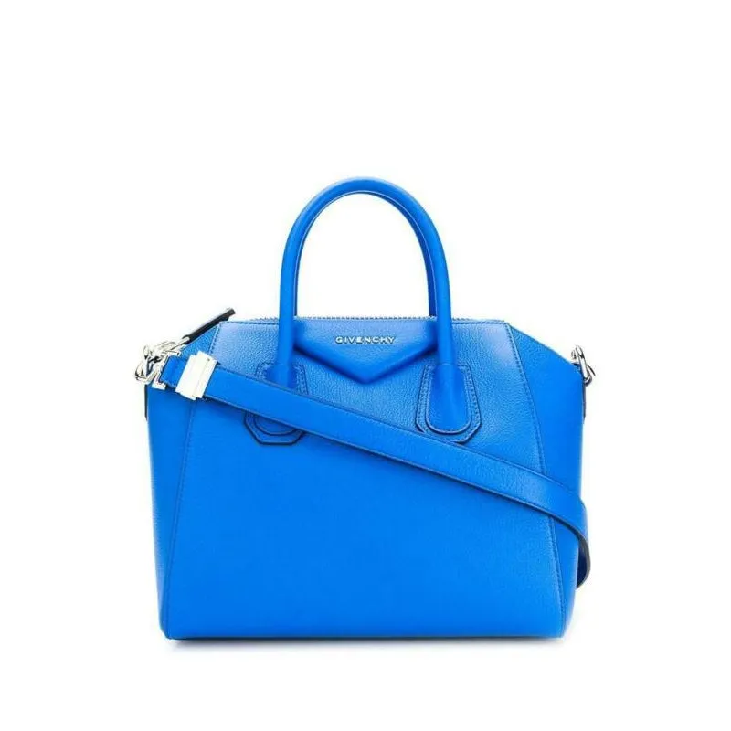 Givenchy Small Antigona Sugar Blue Leather Satchel