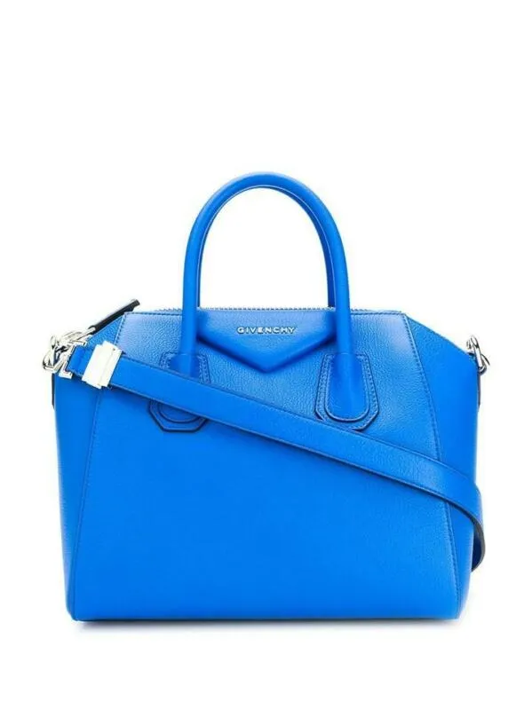 Givenchy Small Antigona Sugar Blue Leather Satchel