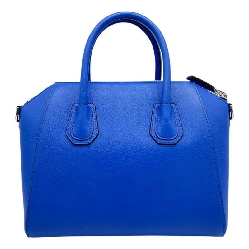 Givenchy Small Antigona Sugar Blue Leather Satchel