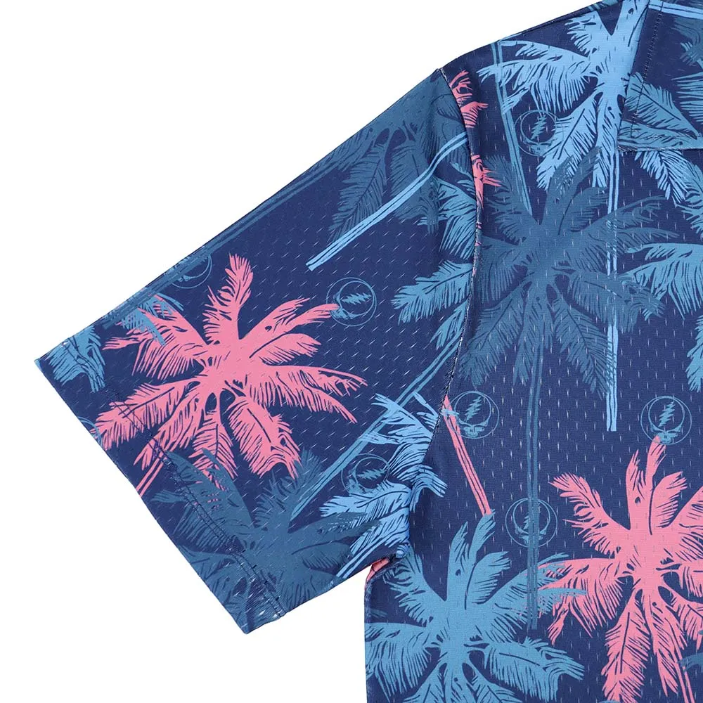 Grateful Dead | Mesh Button Down | Palm Tree Stealie