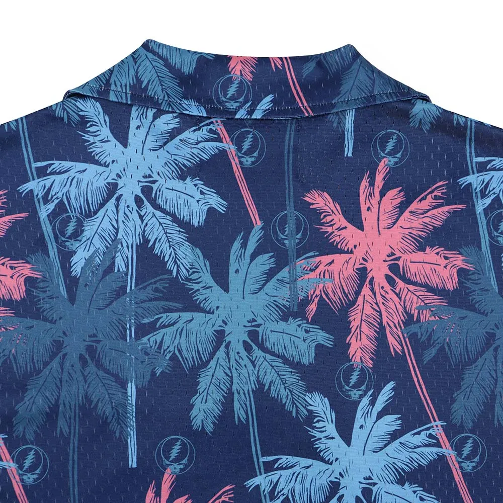 Grateful Dead | Mesh Button Down | Palm Tree Stealie