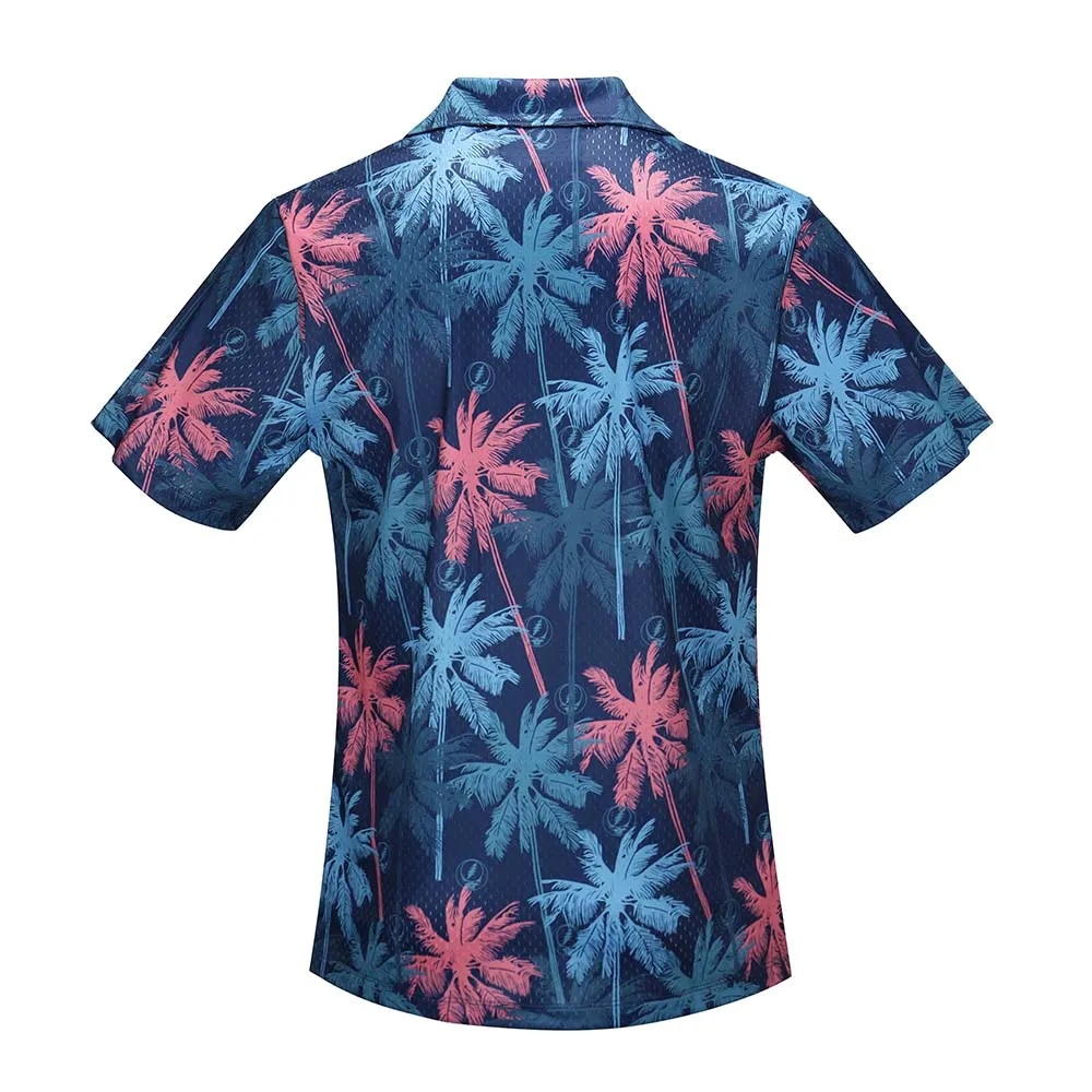 Grateful Dead | Mesh Button Down | Palm Tree Stealie