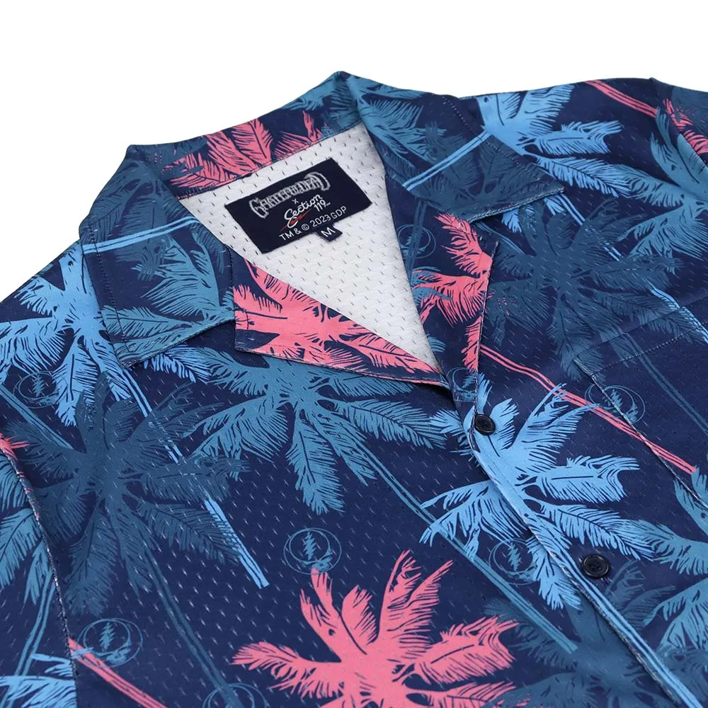 Grateful Dead | Mesh Button Down | Palm Tree Stealie